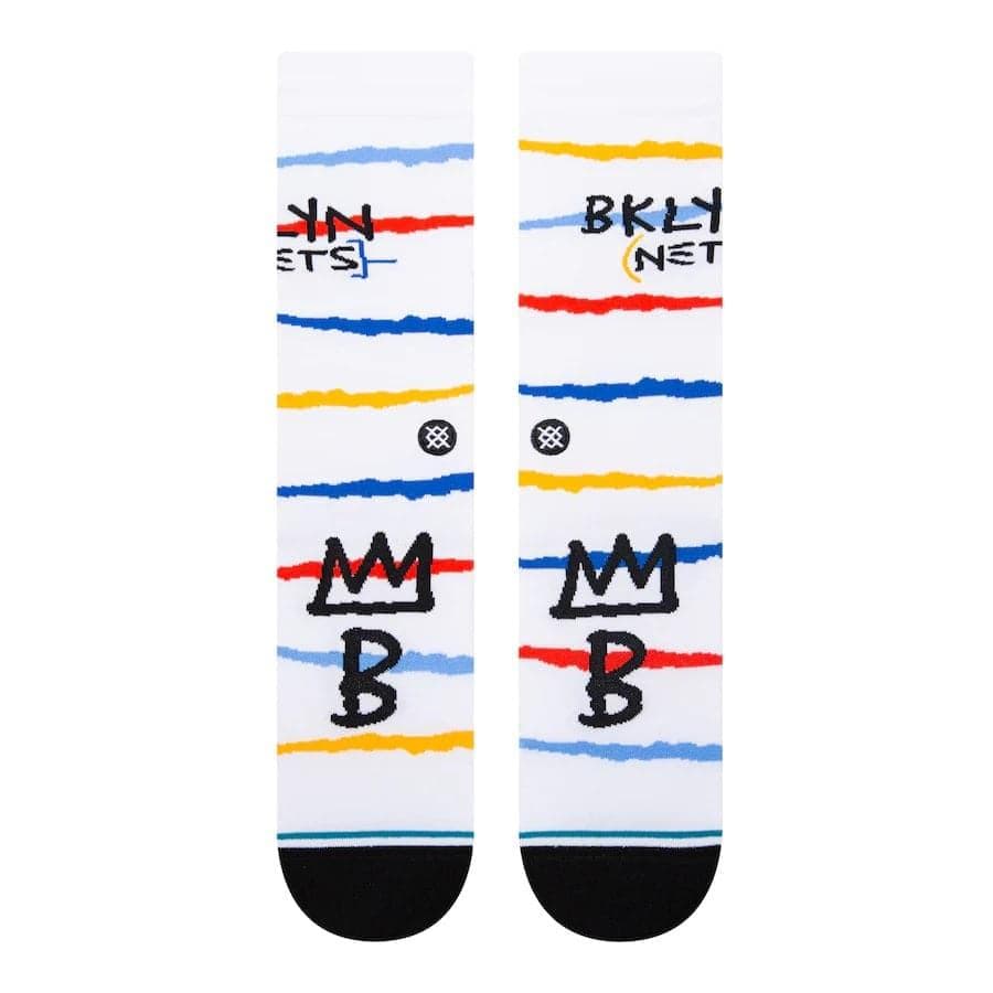 Stance Socks Large (9-12 US) Brooklyn Nets Stance NBA 22-23 City Edition Crew Socks - White