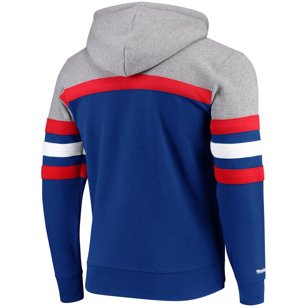 Mitchell And Ness Jumpers Buffalo Bills Mitchell & Ness NFL Head Coach Premium Hoodie Jumper - Blue