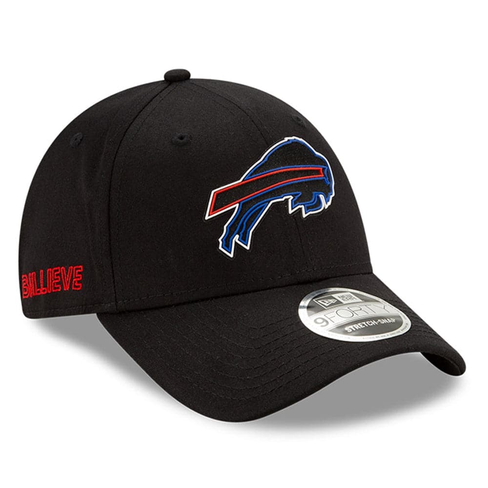 New Era Caps Buffalo Bills New Era NFL 2020 Draft 9FORTY Stretch Snapback Curve Hat - Black