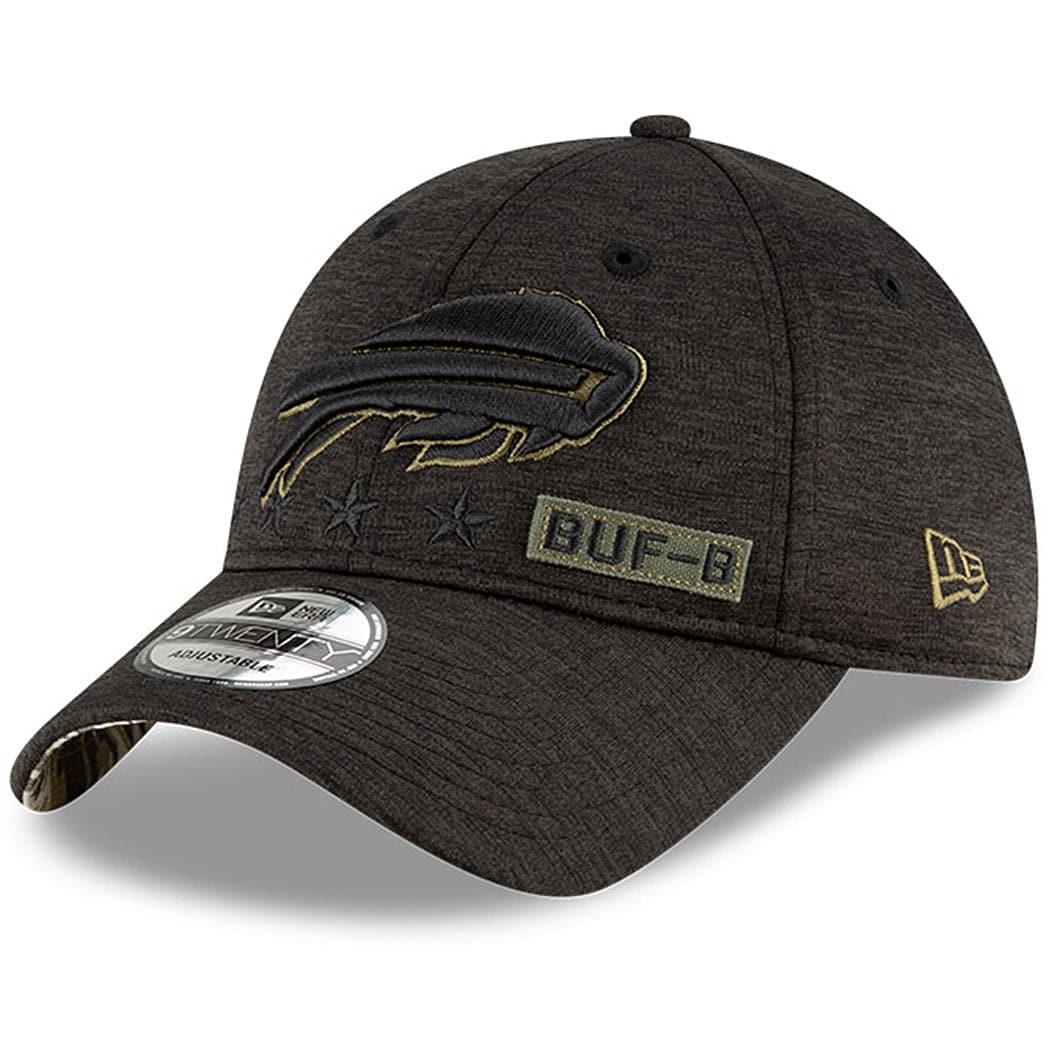 New Era Caps Buffalo Bills New Era NFL 2020 Salute To Service 9TWENTY Curve Hat - Black