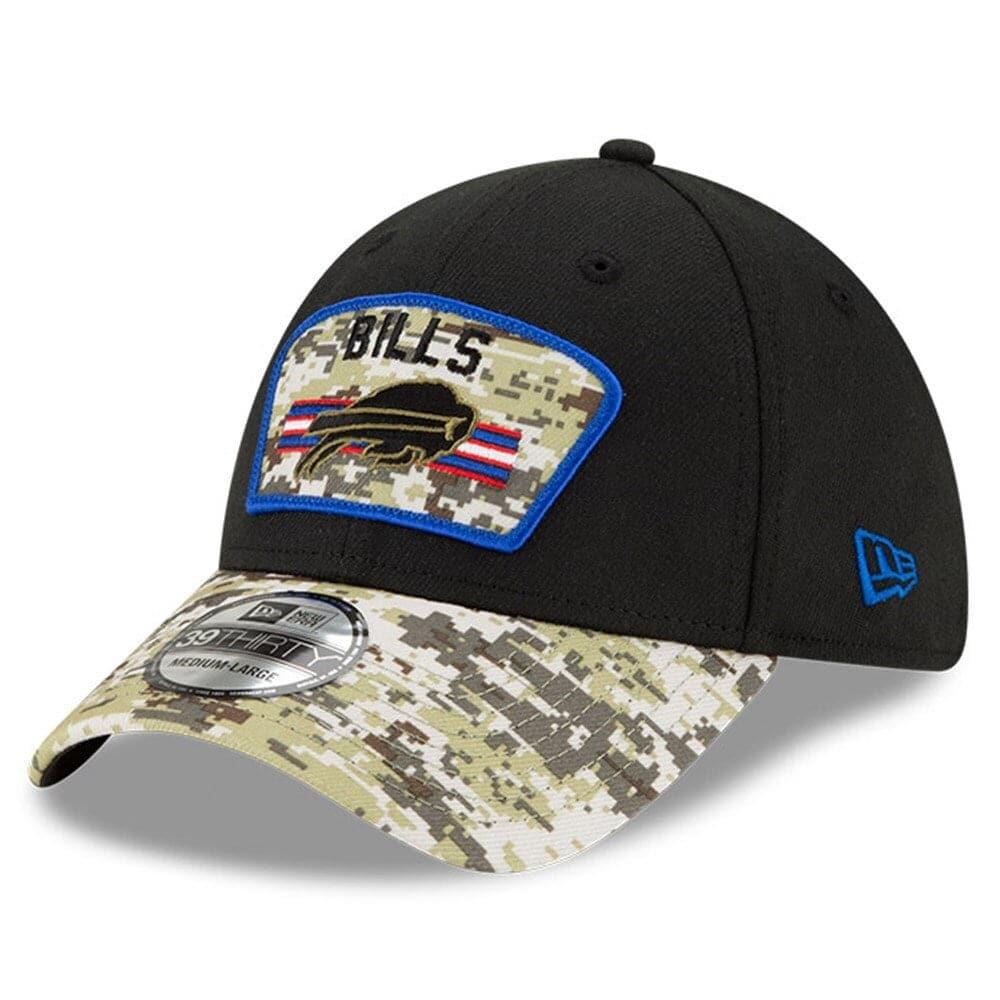 New Era Caps Buffalo Bills New Era NFL 2021 Salute To Service 39THIRTY Flex Fit Hat - Black