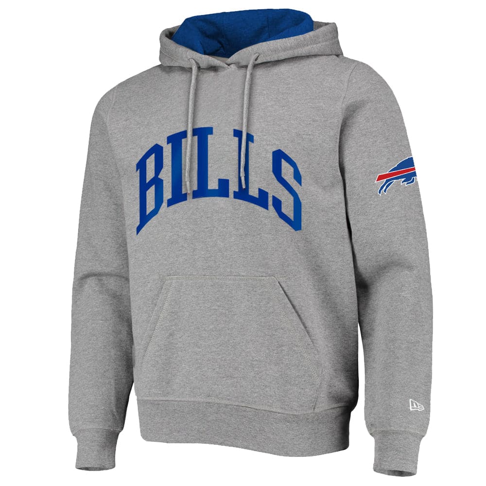 New Era Jumpers Buffalo Bills New Era NFL Block Arch Hoodie Jumper - Heather Grey