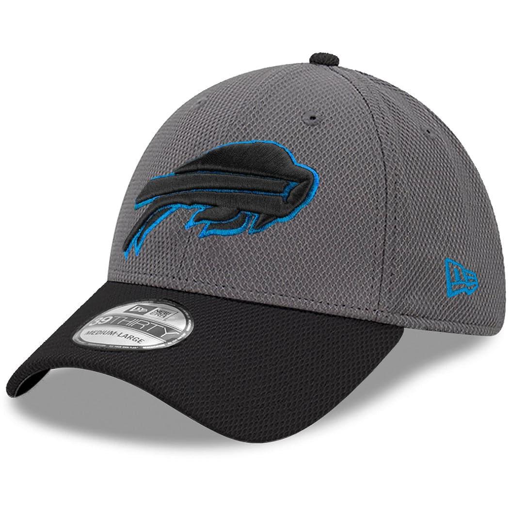 New Era Caps Buffalo Bills New Era NFL Neon 39THIRTY Stretch Fit Hat - Graphite