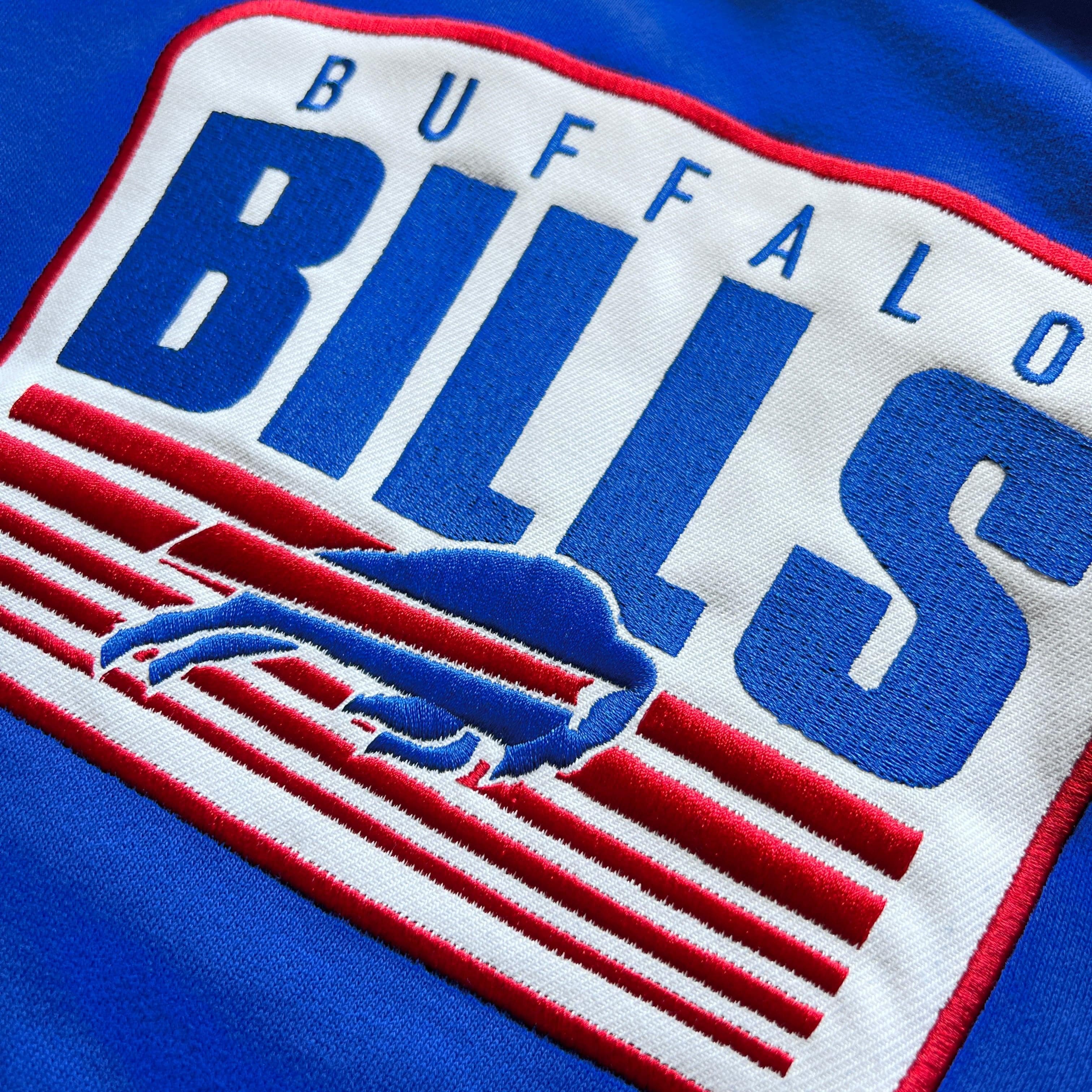 New Era Jumpers Buffalo Bills New Era NFL Team Badge Repeat Hoodie Jumper - Blue