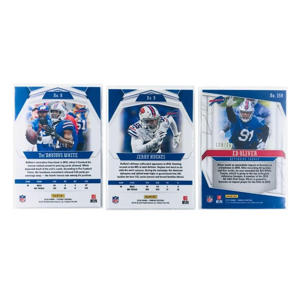 Panini Cards Buffalo Bills Panini NFL 3 Numbered Parallel Card Set