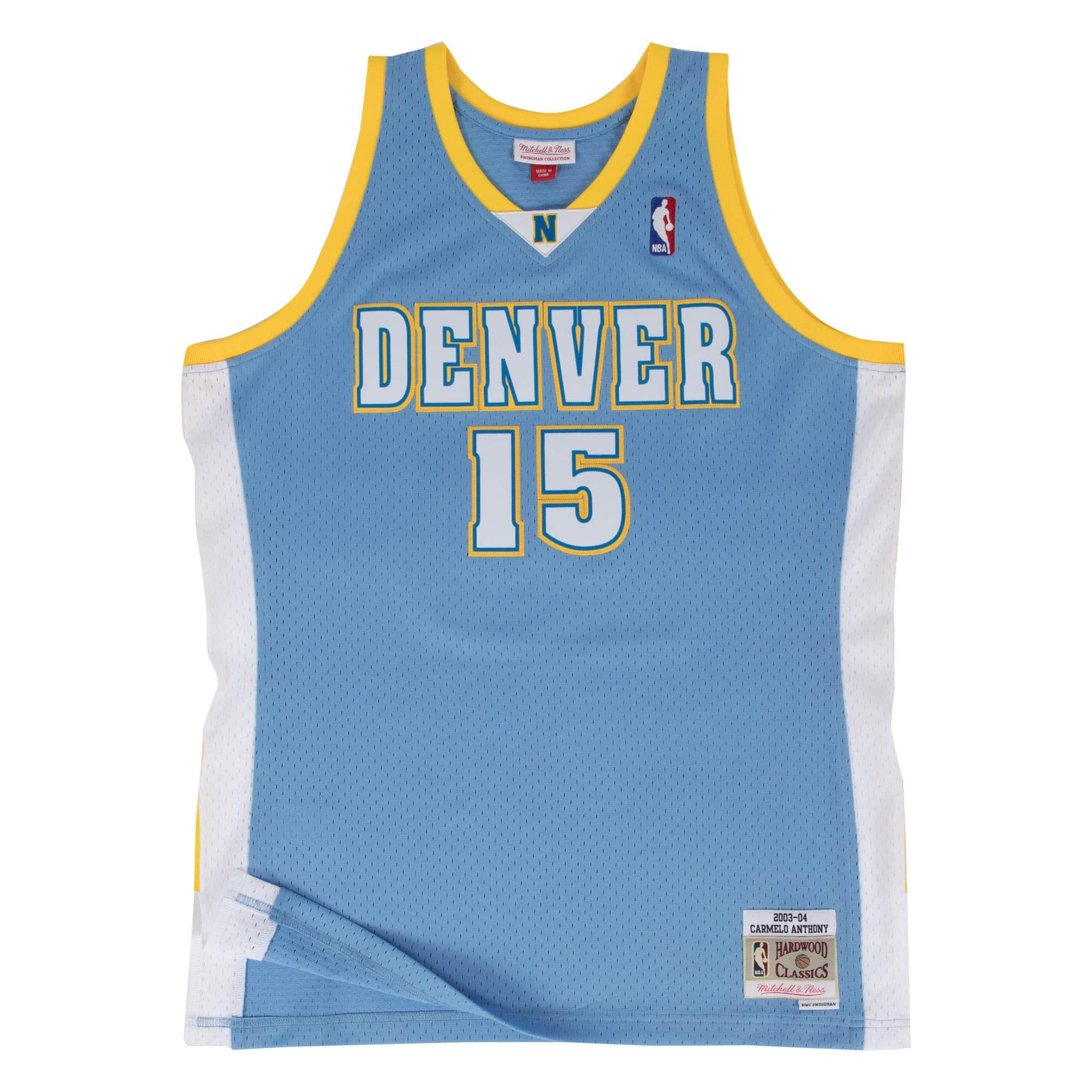 Mitchell And Ness Jerseys Carmelo Anthony Denver Nuggets Mitchell & Ness NBA 03-04 Swingman Jersey - Blue