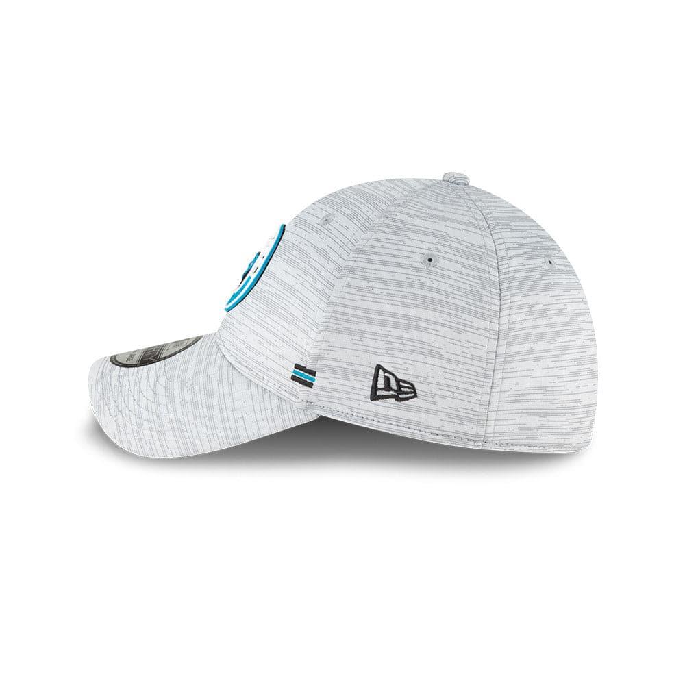New Era Caps Carolina Panthers New Era NFL 2020 Sideline 39THIRTY Flex Fit Curve Hat - Grey
