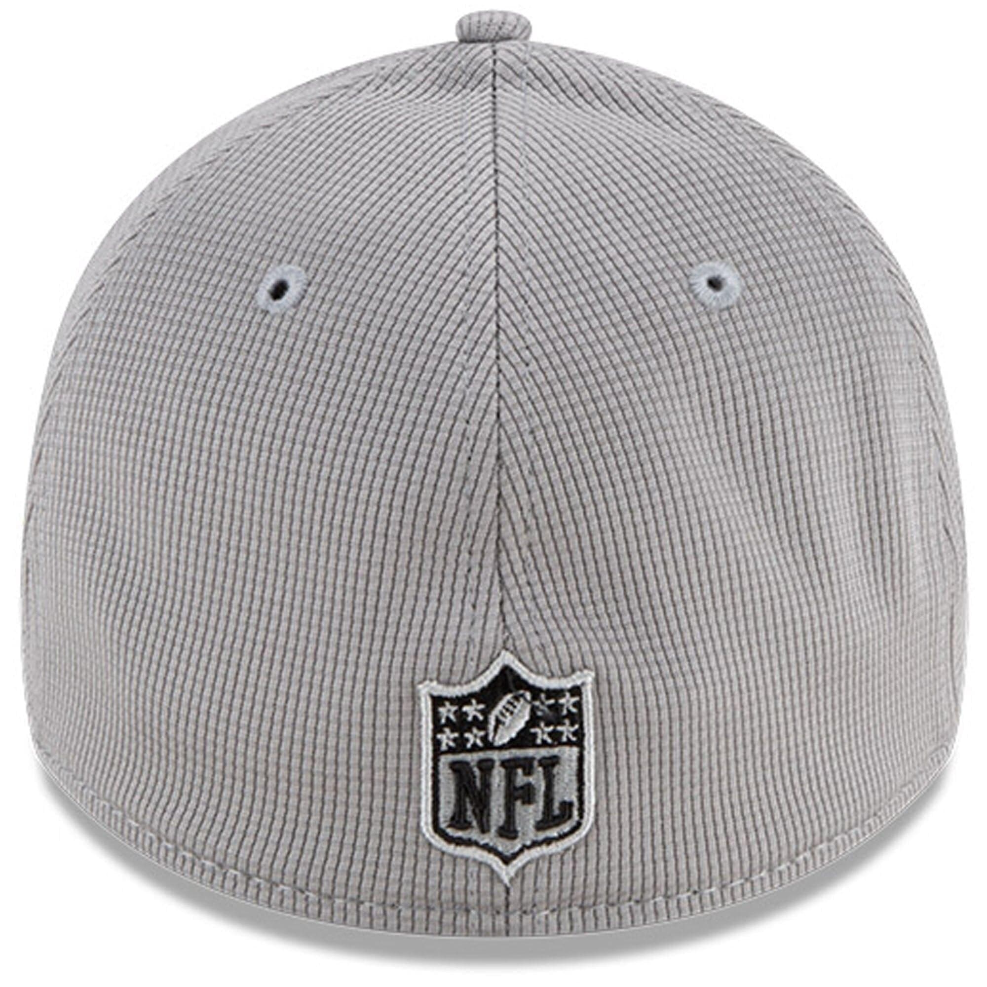 New Era Caps Carolina Panthers New Era NFL 2021 Sideline Home 39THIRTY Flex Fit Hat - Grey