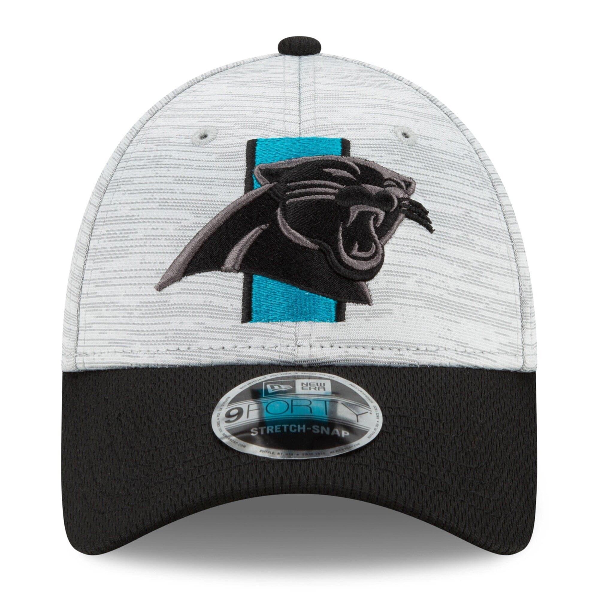 New Era Caps Carolina Panthers New Era NFL 2021 Training Camp 9FORTY Curve Stretch Snapback Hat - Grey
