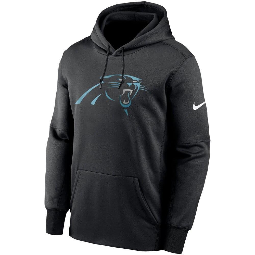 Nike Jumpers Carolina Panthers Nike NFL Prime Logo Therma Hoodie Jumper - Black