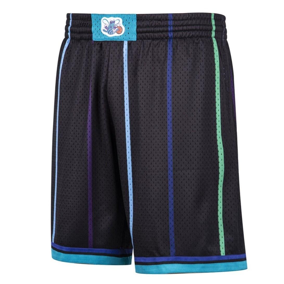 Mitchell And Ness Shorts Charlotte Hornets Mitchell & Ness NBA Reload 2.0 92-93 Swingman Shorts - Black