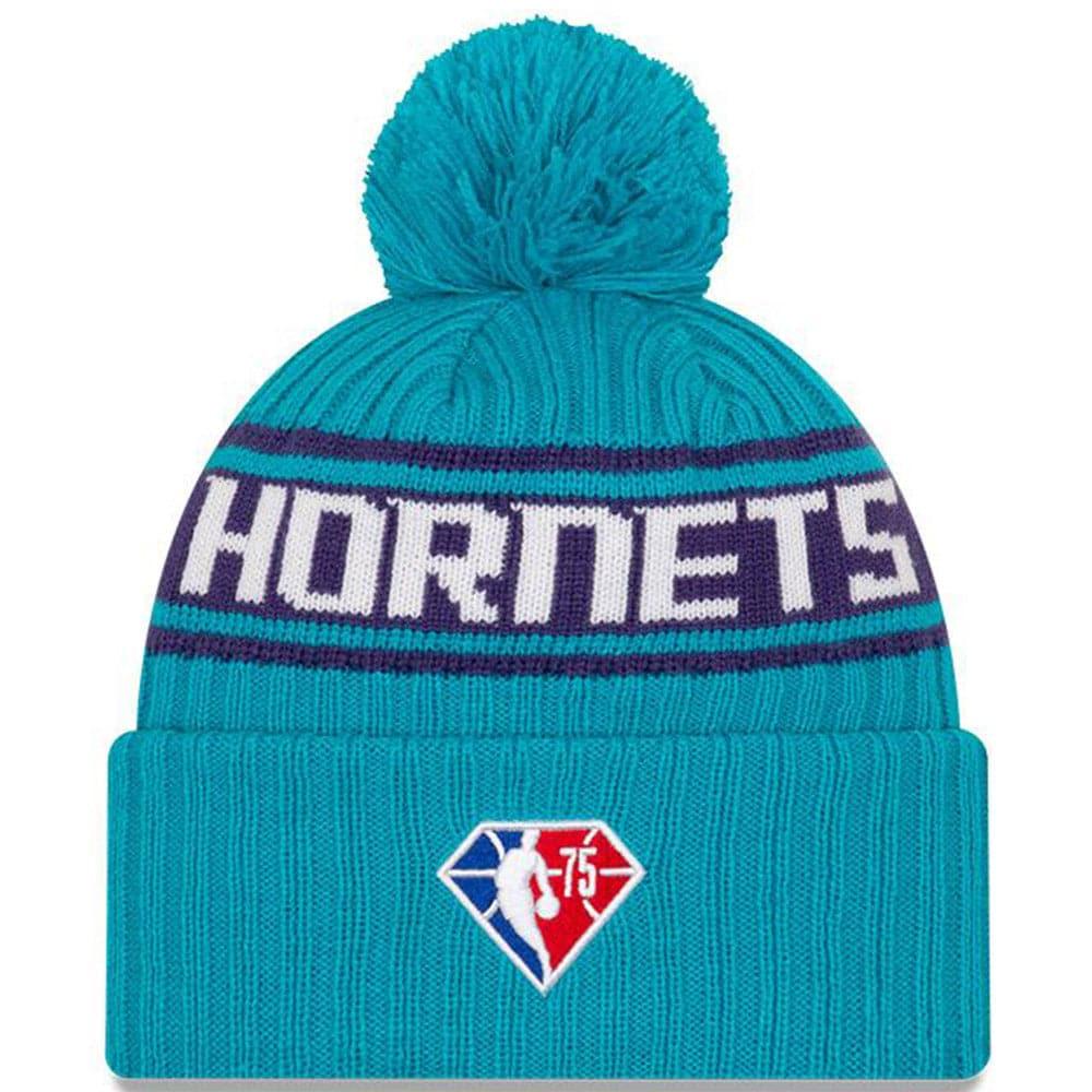 New Era Beanies Charlotte Hornets New Era NBA 2021 Draft Pom Knit Beanie - Teal