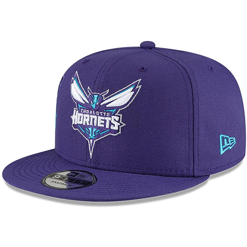 New Era Caps Charlotte Hornets New Era NBA 21-22 Back Half 9FIFTY Snapback Hat - Purple