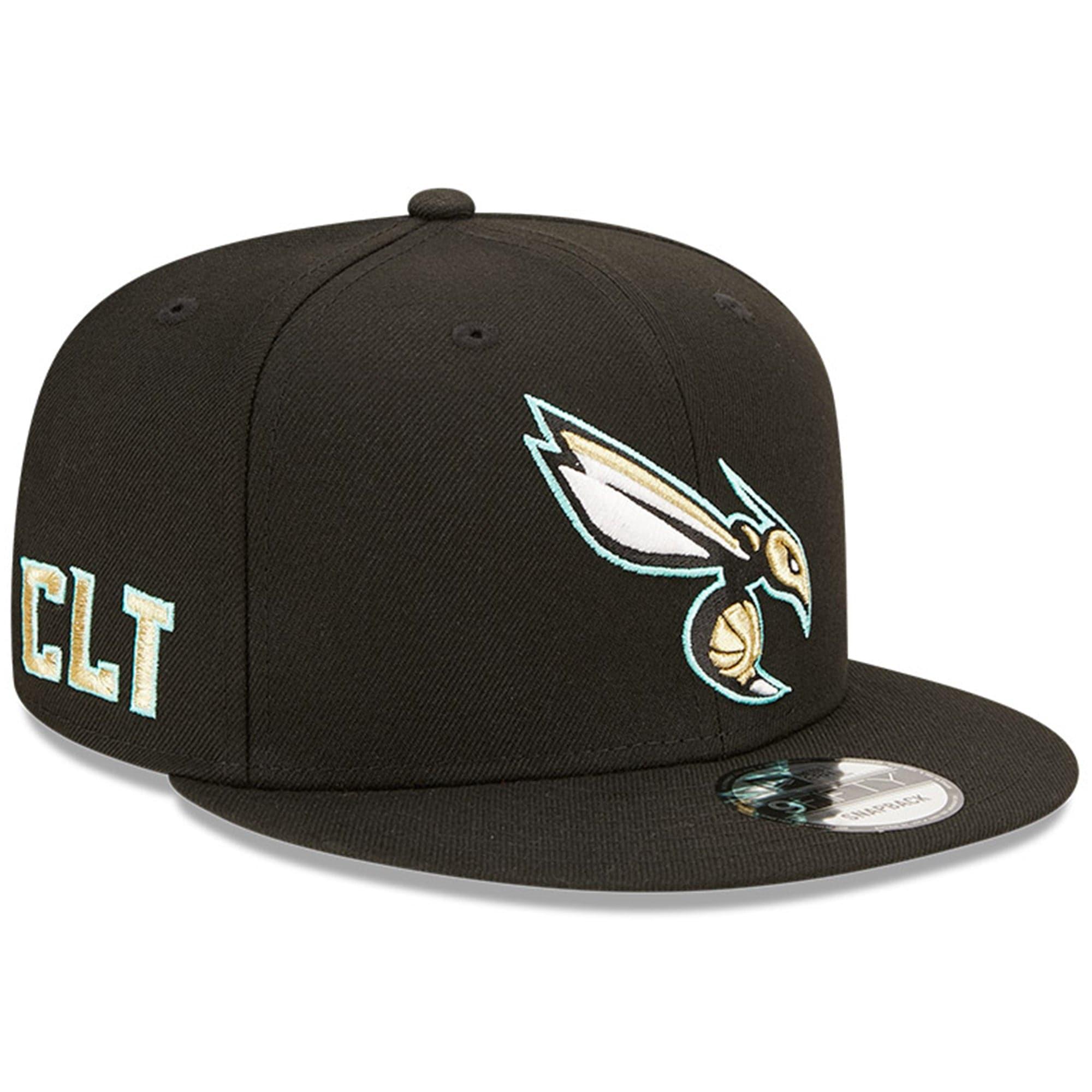 New Era Caps Charlotte Hornets New Era NBA 22-23 City Edition Alt 9FIFTY Snapback Hat - Black