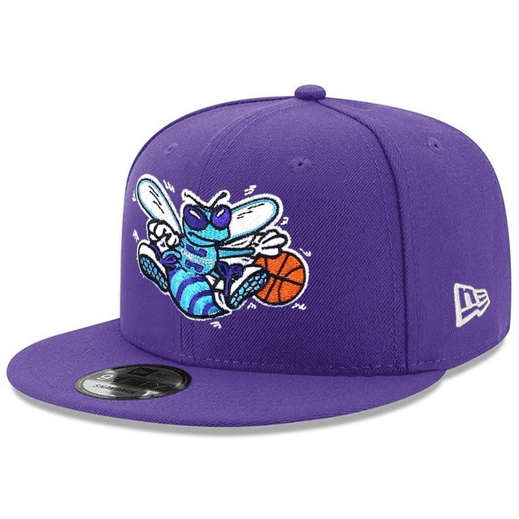 New Era Caps Charlotte Hornets New Era NBA Hardwood Classics Nights 9FIFTY Snapback Hat - Purple