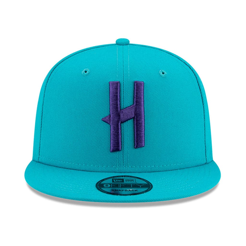 New Era Caps Charlotte Hornets New Era NBA Ligature 9FIFTY Snapback Hat - Teal