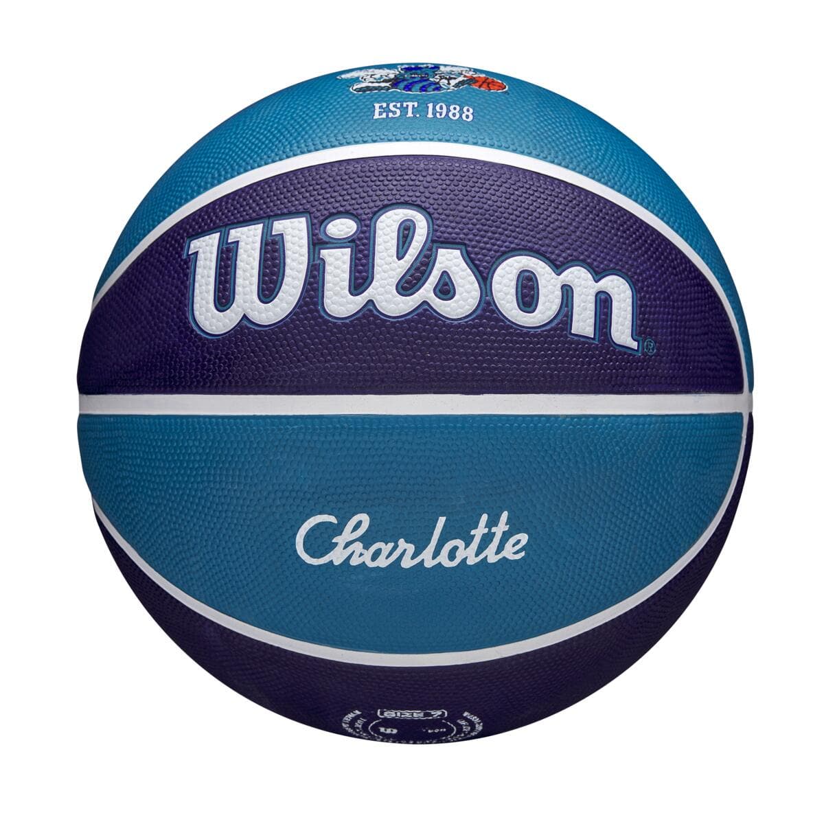 Wilson Sporting Goods Balls Charlotte Hornets Wilson NBA 21-22 City Edition Full Size Basketball Ball - Size 7