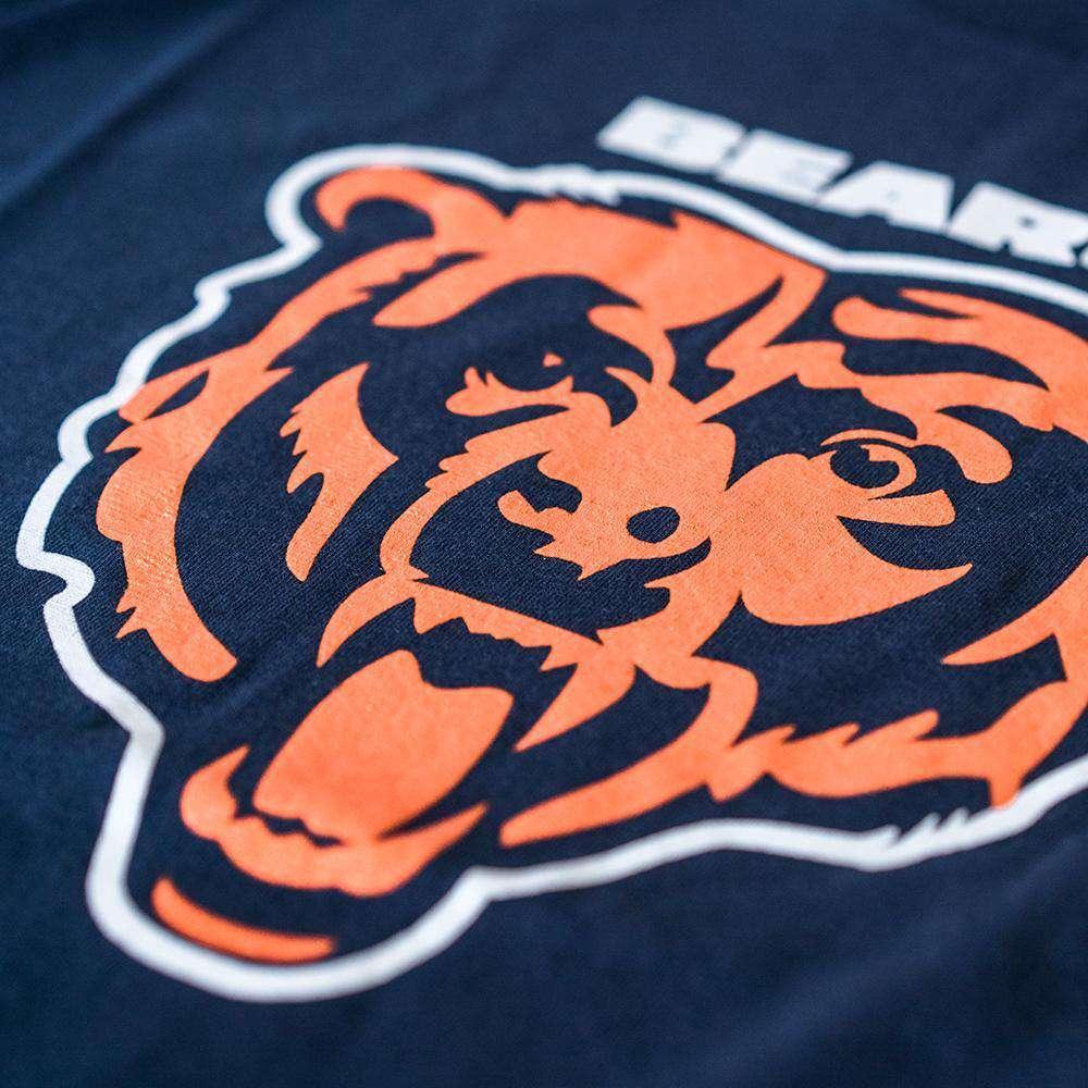 Majestic Athletic T-Shirts Chicago Bears Majestic NFL Critical Victory T-Shirt - Navy