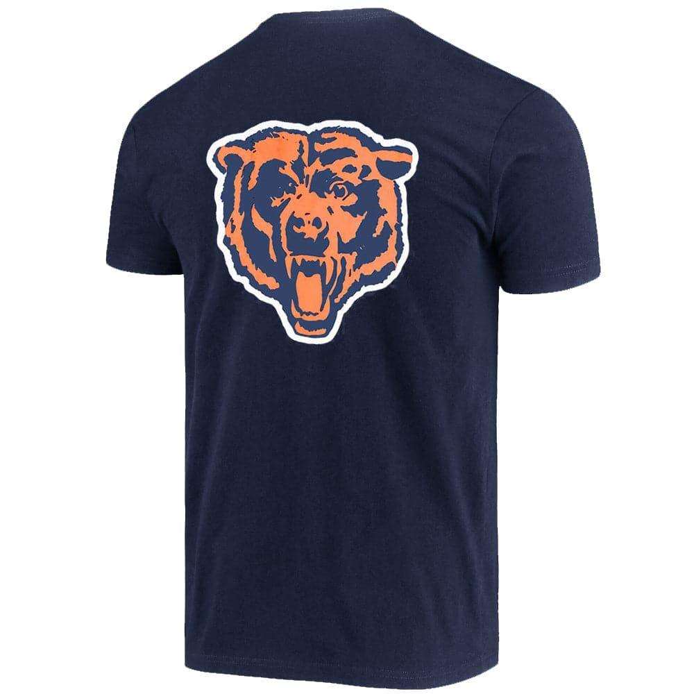 Mitchell And Ness T-Shirts Chicago Bears Mitchell & Ness NFL Retro Repeat T-Shirt - Navy