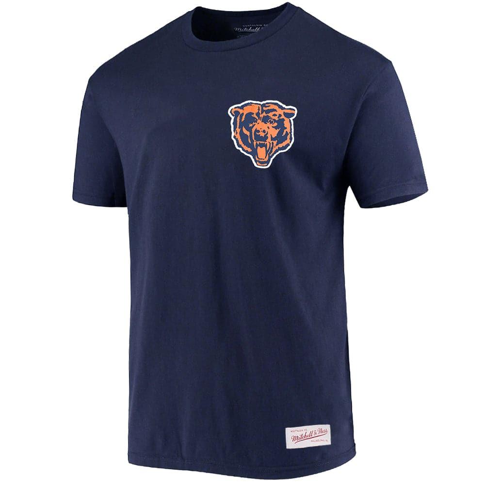 Mitchell And Ness T-Shirts Chicago Bears Mitchell & Ness NFL Retro Repeat T-Shirt - Navy