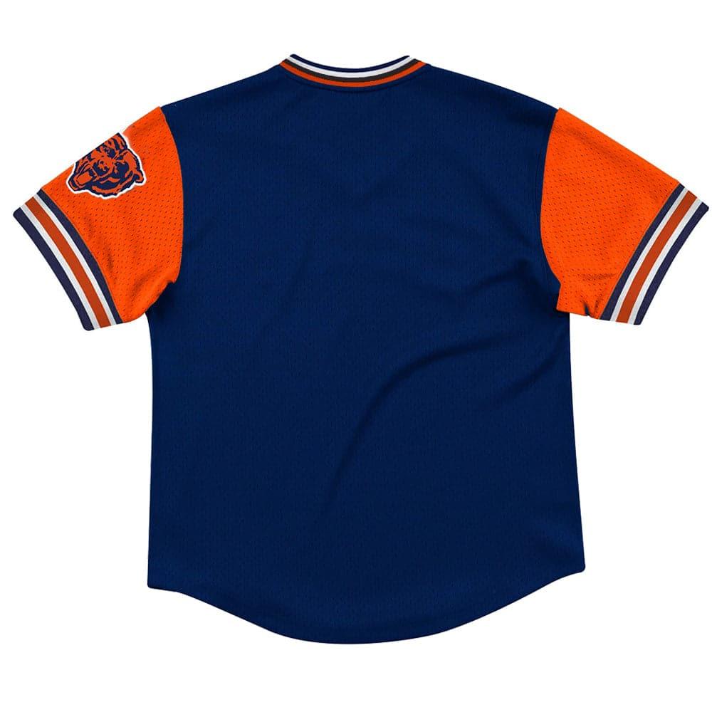 Mitchell And Ness T-Shirts Chicago Bears Mitchell & Ness NFL Top Prospect Mesh V- Neck - Navy