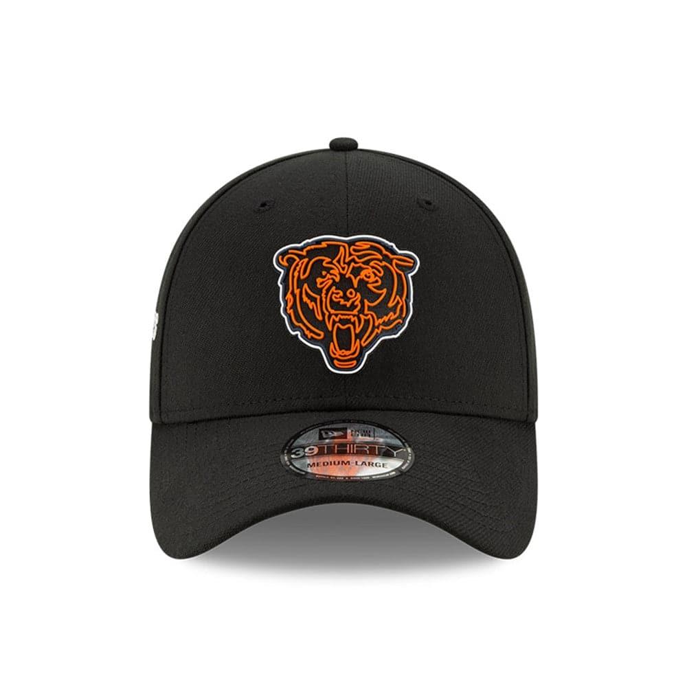 New Era Caps Chicago Bears New Era NFL 2020 Draft 39THIRTY Flex Fit Curve Hat - Black