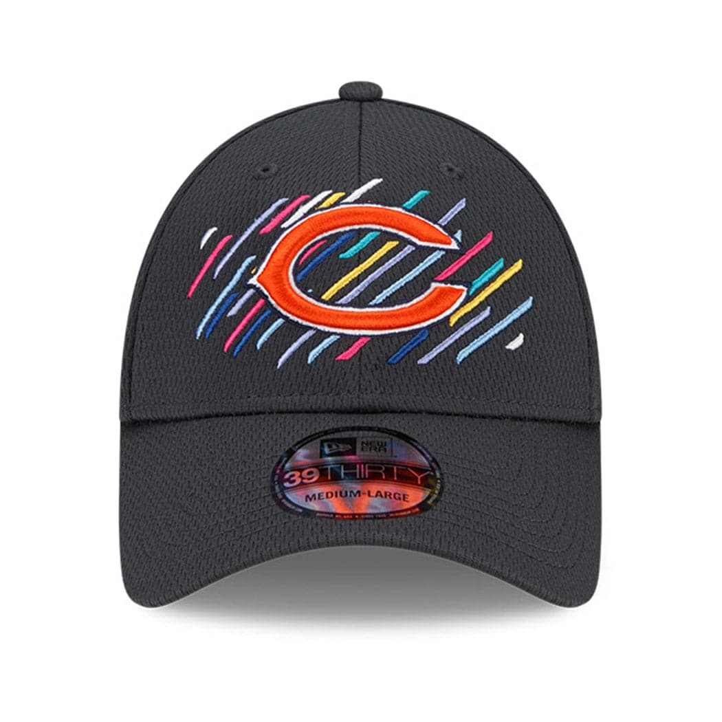 New Era Caps Chicago Bears New Era NFL 2021 Crucial Catch 39THIRTY Flex Fit Hat - Steel