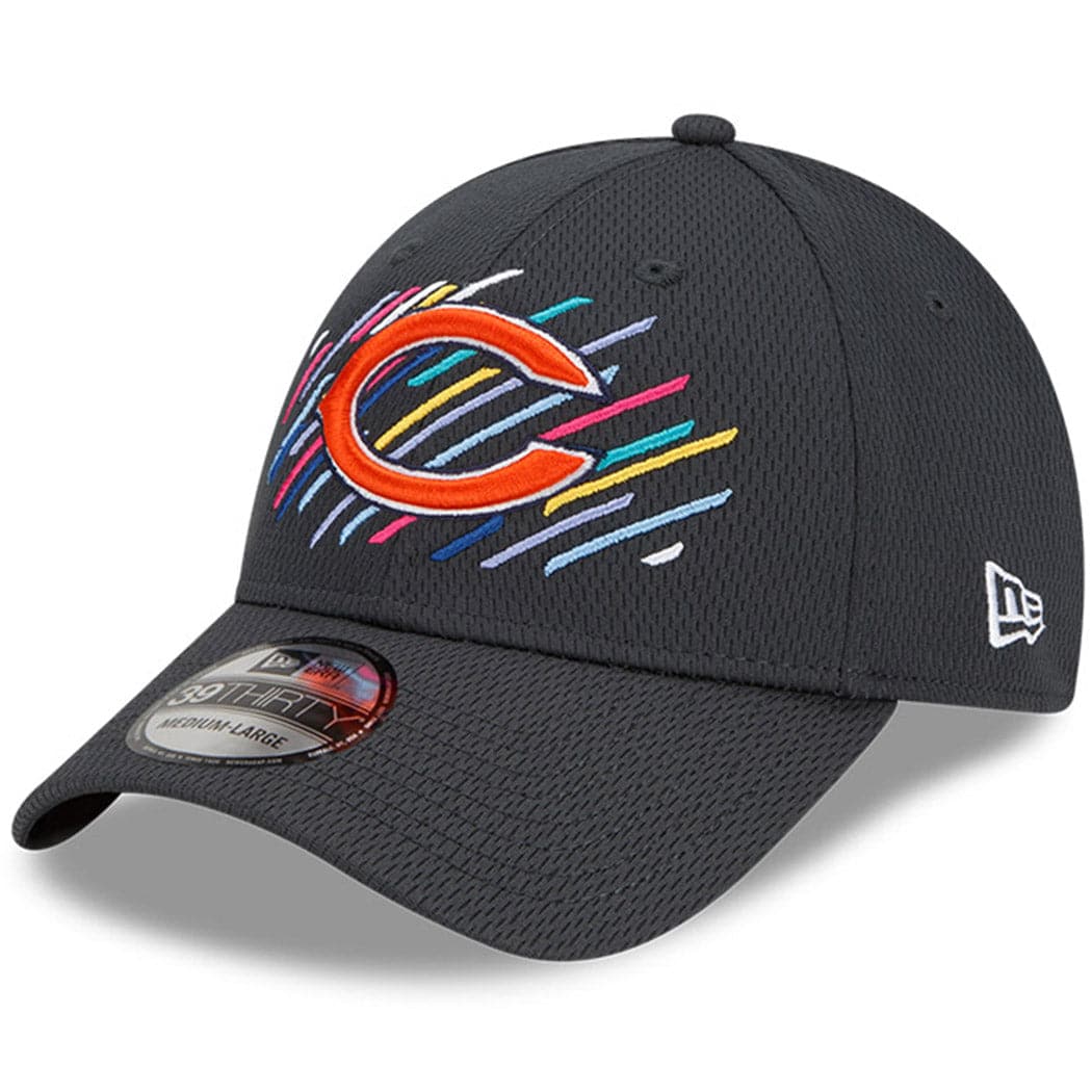 New Era Caps Chicago Bears New Era NFL 2021 Crucial Catch 39THIRTY Flex Fit Hat - Steel
