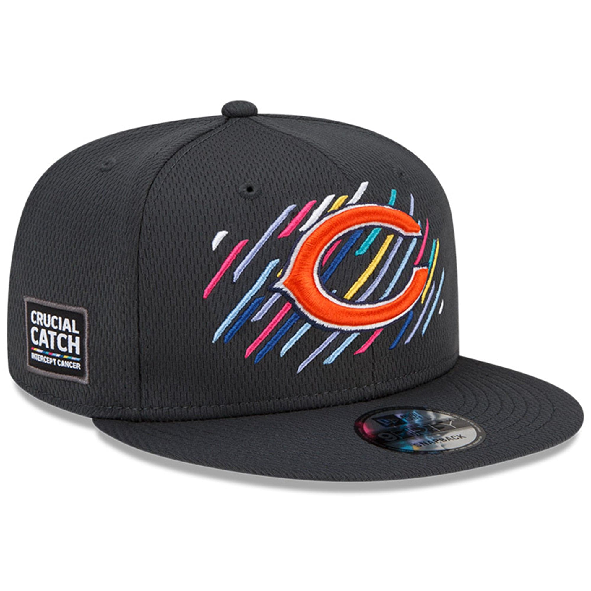New Era Caps Chicago Bears New Era NFL 2021 Crucial Catch 9FIFTY Snapback Hat - Steel