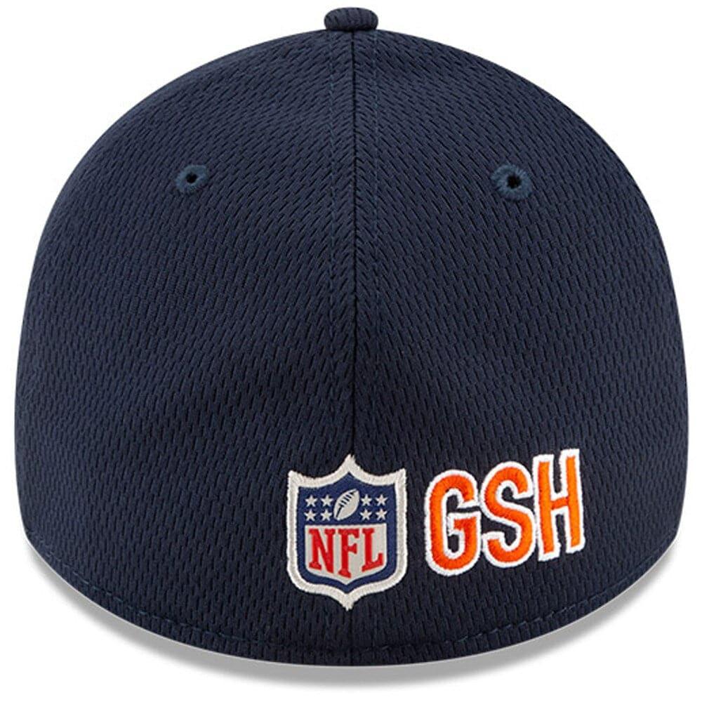 New Era Caps Chicago Bears New Era NFL 2021 Sideline Road 39THIRTY Flex Fit Hat - Navy