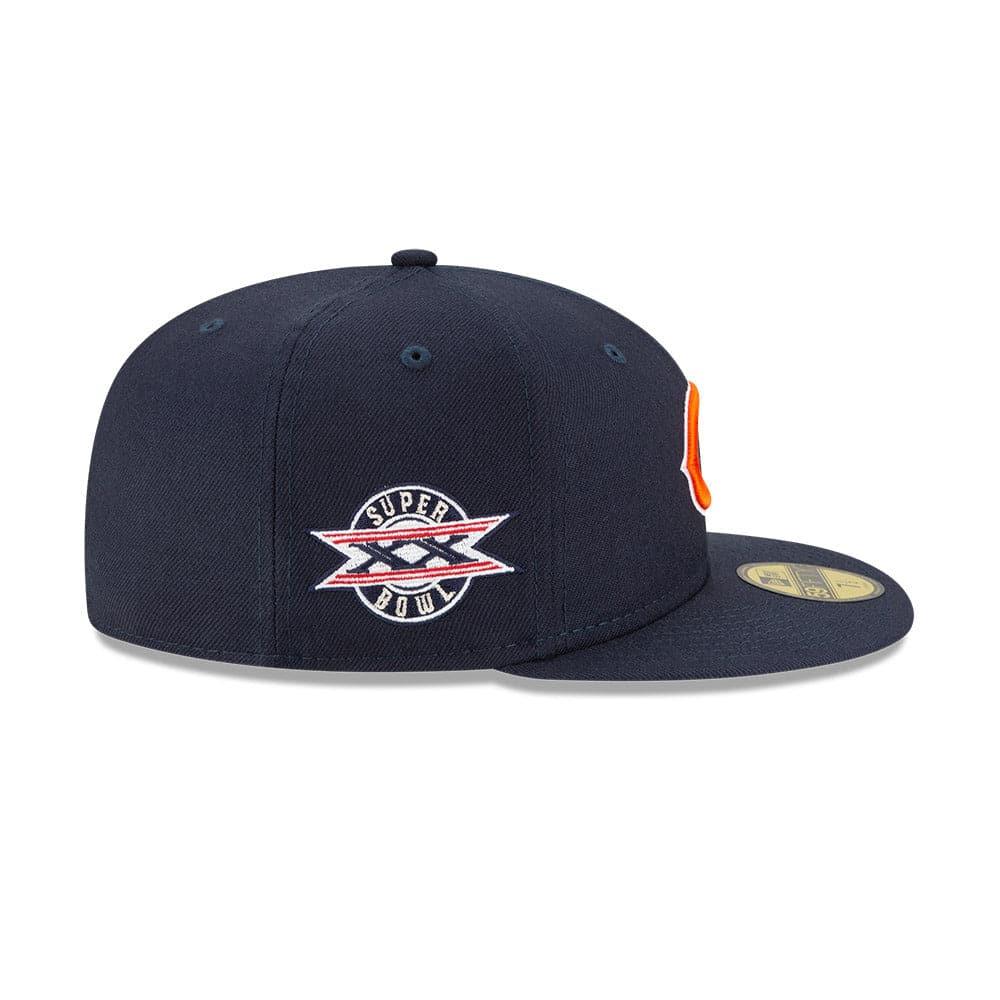 New Era Caps Chicago Bears New Era NFL Champions Patch 59FIFTY Fitted Hat - Navy