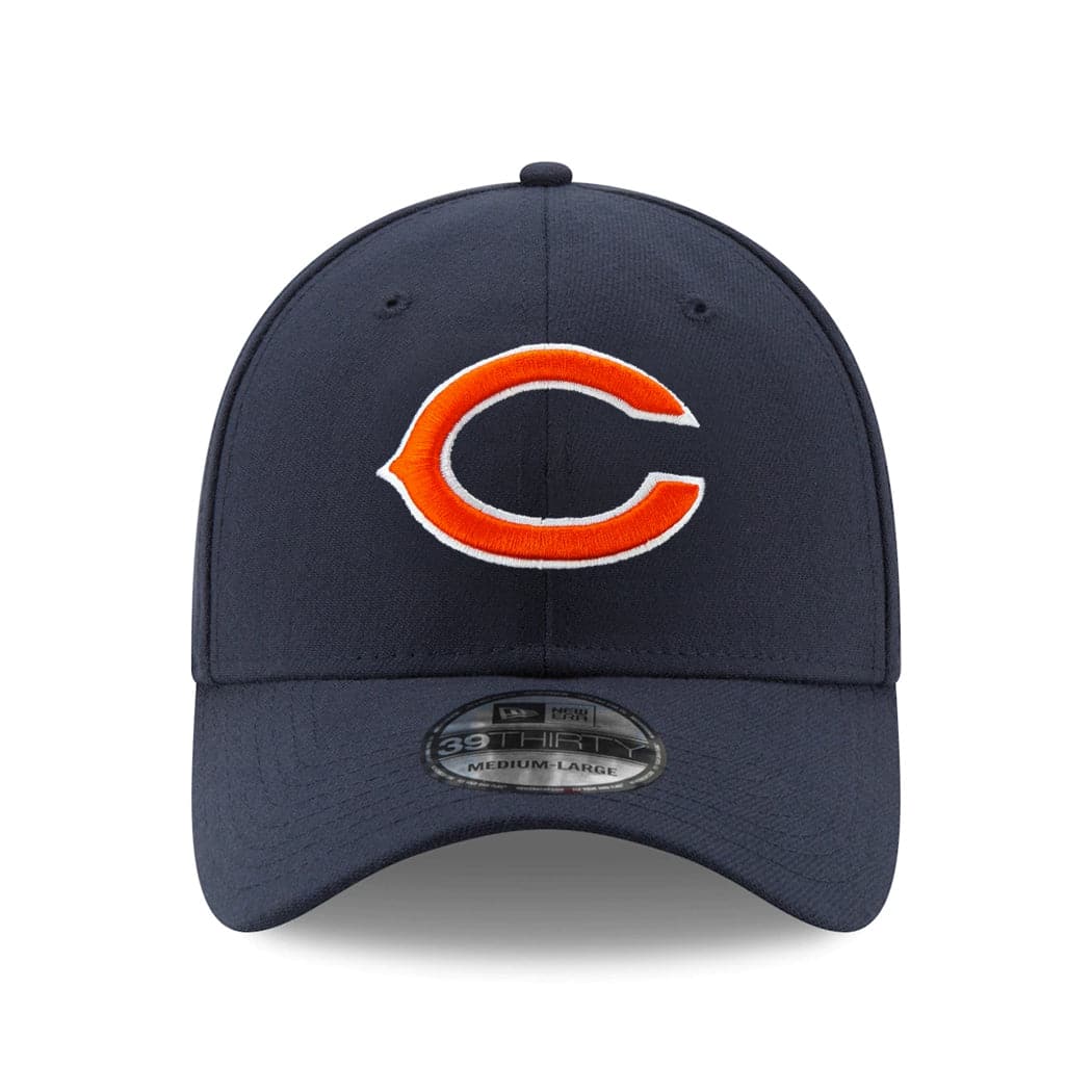New Era Caps Chicago Bears New Era NFL Team 39THIRTY Flex Fit Curve Hat - Navy