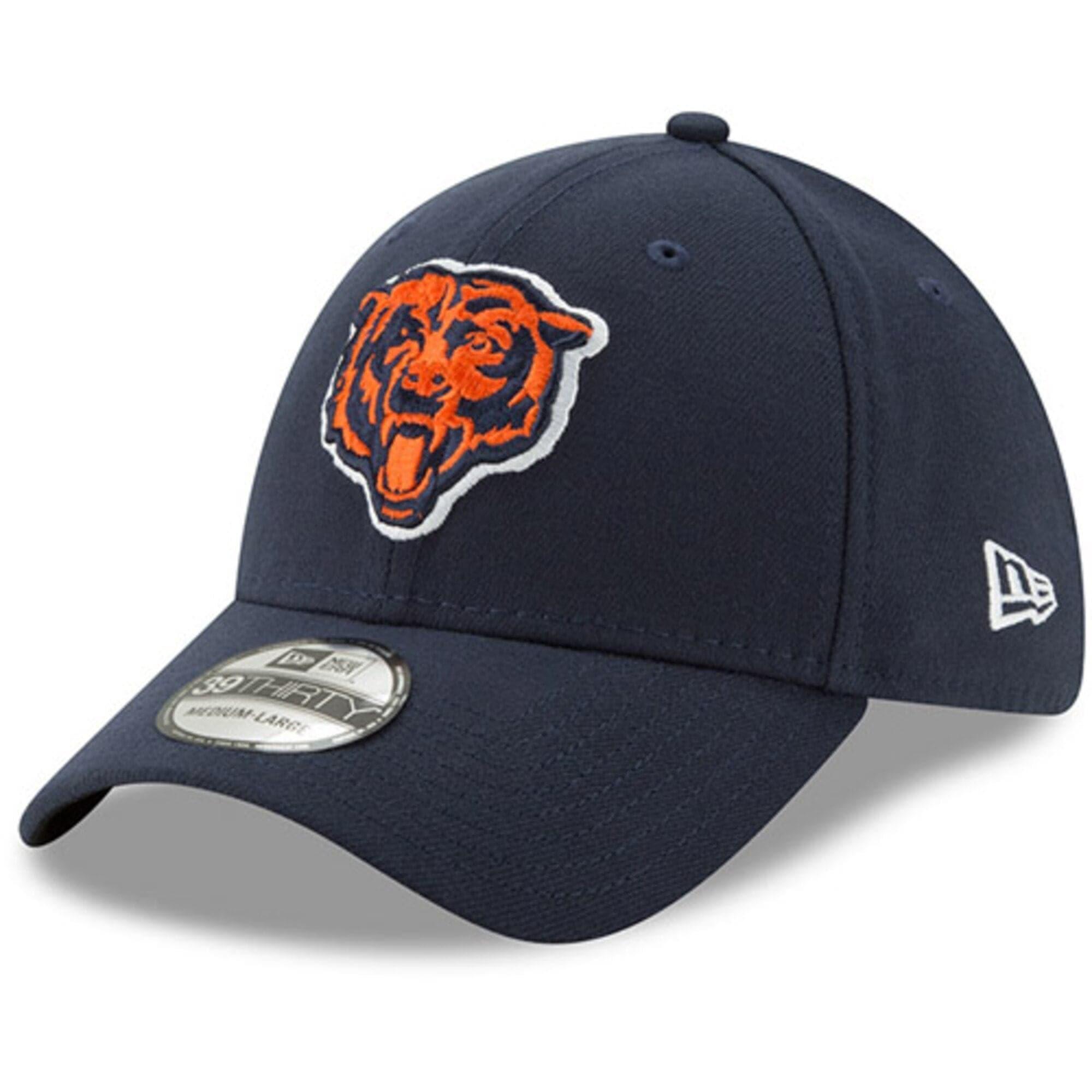 New Era Caps Chicago Bears New Era NFL Team Alternate 39THIRTY Curve Hat - Navy