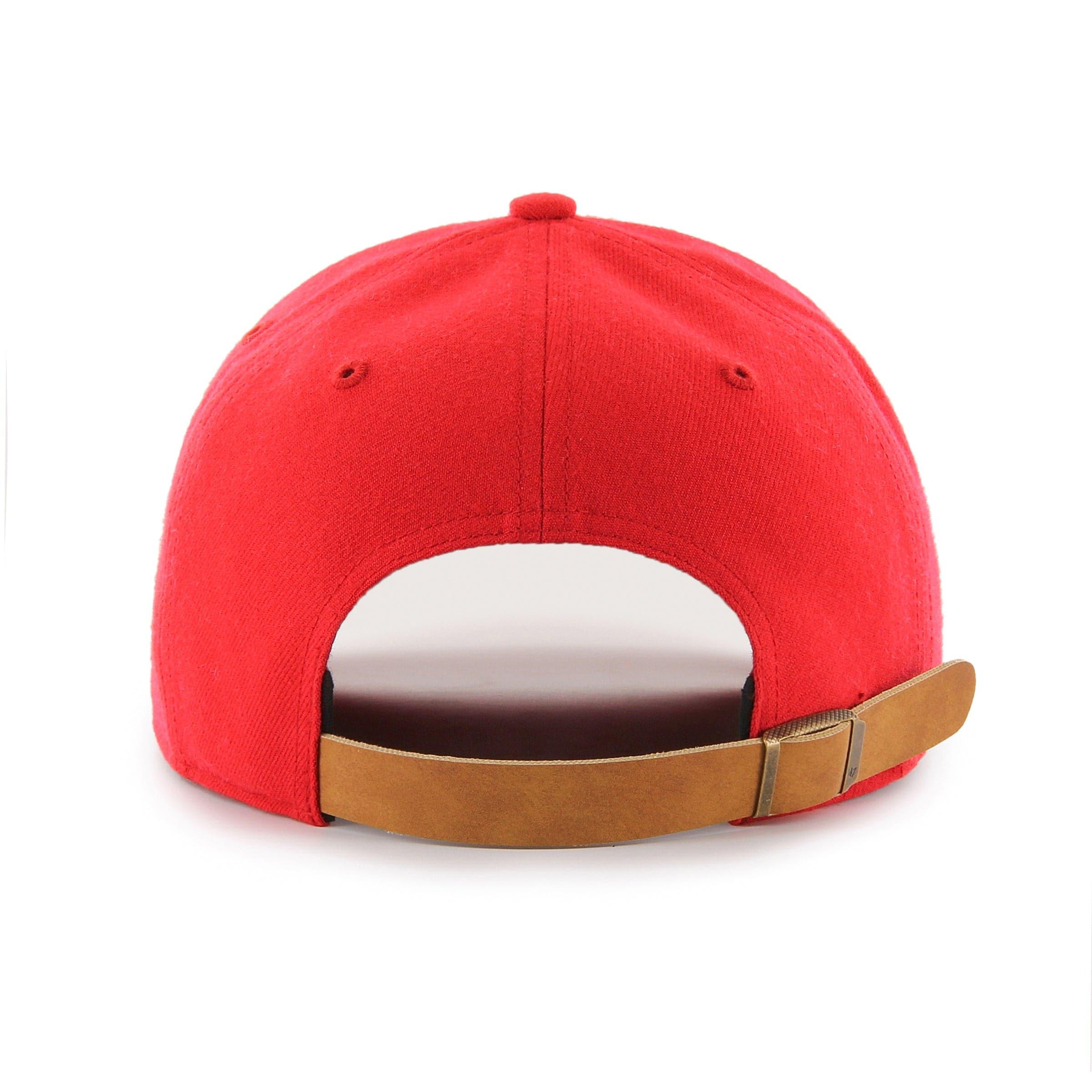 47 Brand Caps Chicago Blackhawks ‘47 NHL 2T Tannery MVP DP Pre-Curved Strapback Hat - Red