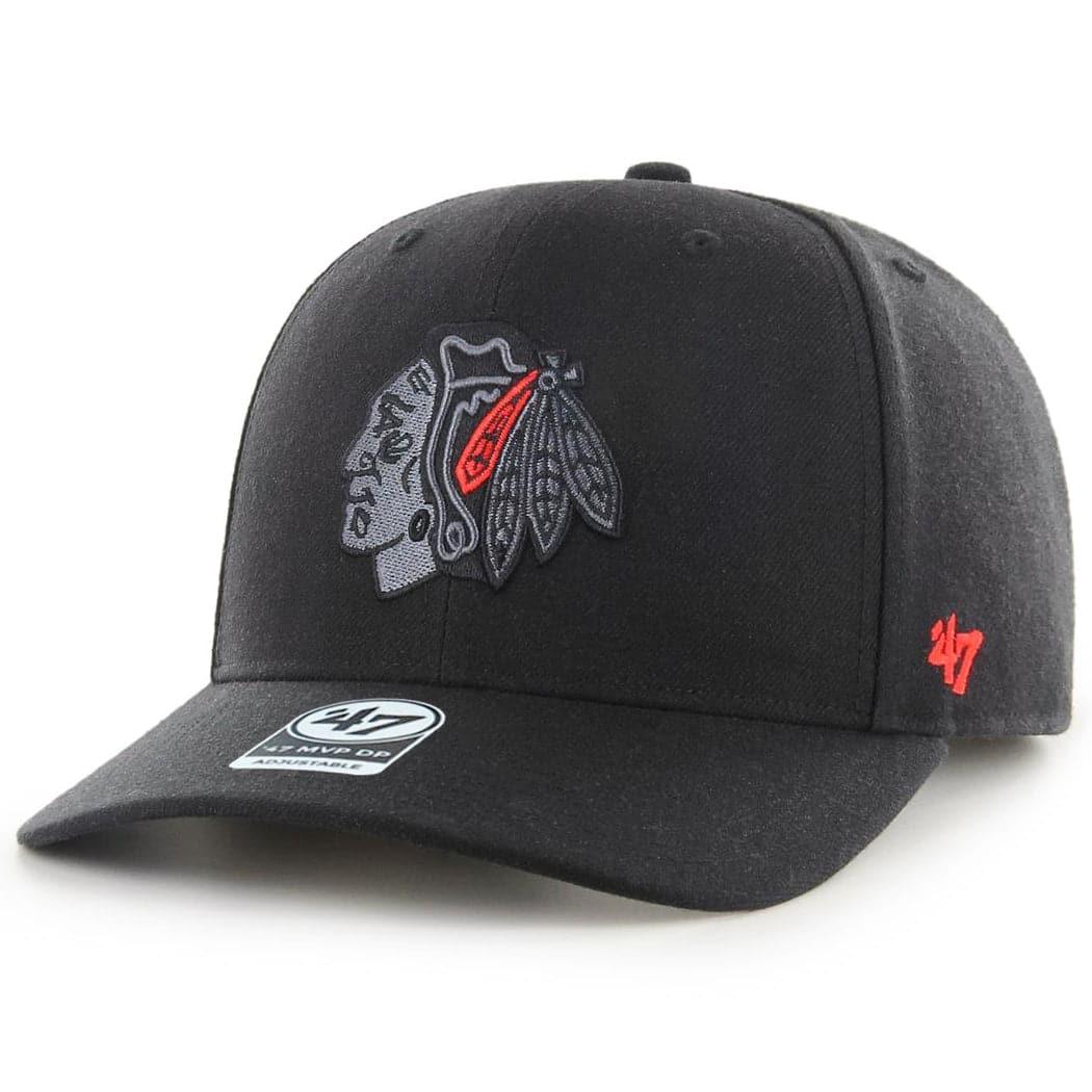 47 Brand Caps Chicago Blackhawks ‘47 NHL Highlight MVP DP Pre-Curved Snapback Hat - Black