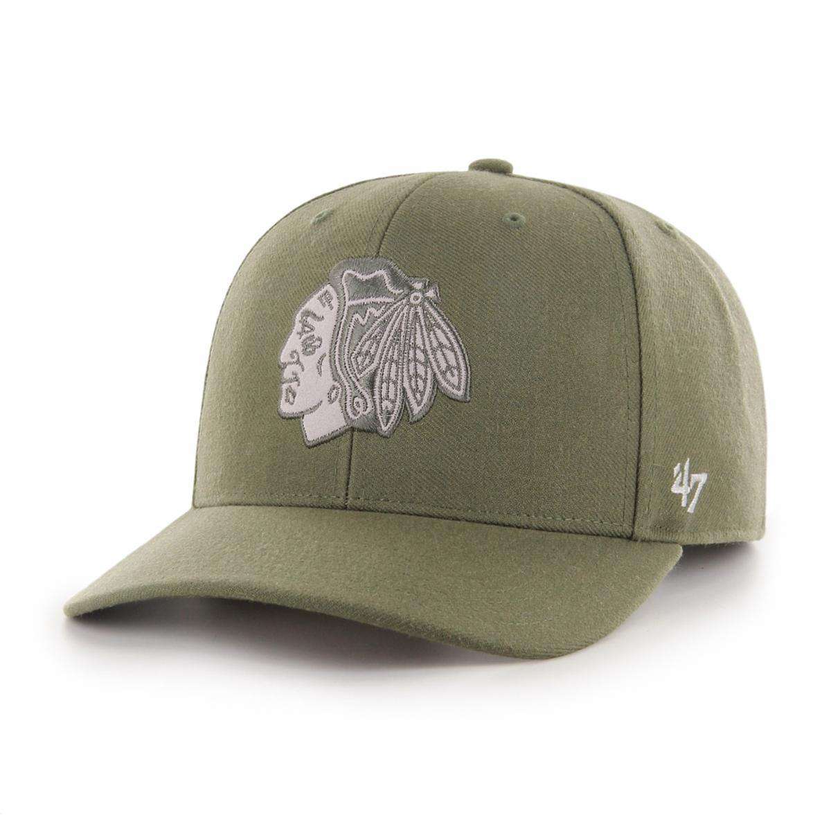 47 Brand Caps Chicago Blackhawks '47 NHL Suede DP Pre-Curved Snapback Hat - Sandalwood