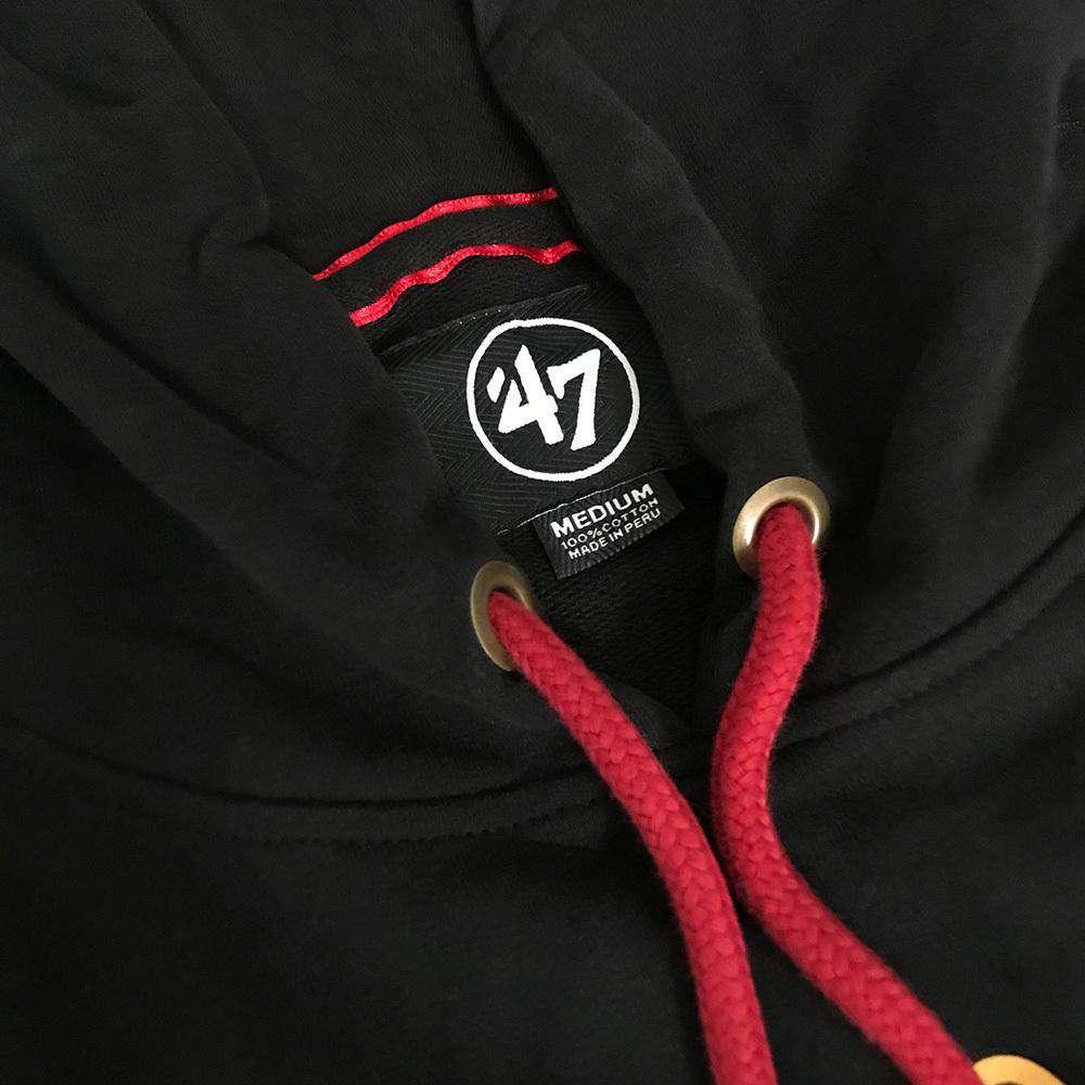 47 Brand Jumpers Chicago Blackhawks '47 NHL Sure Shot Scrimmage Hoodie Jumper - Black