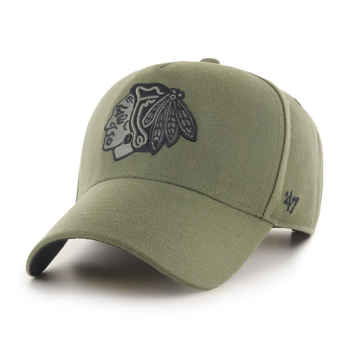 47 Brand Caps Chicago Blackhawks ‘47 NHL Tonal MVP DT Pinch Curve Snapback Hat - Sandalwood