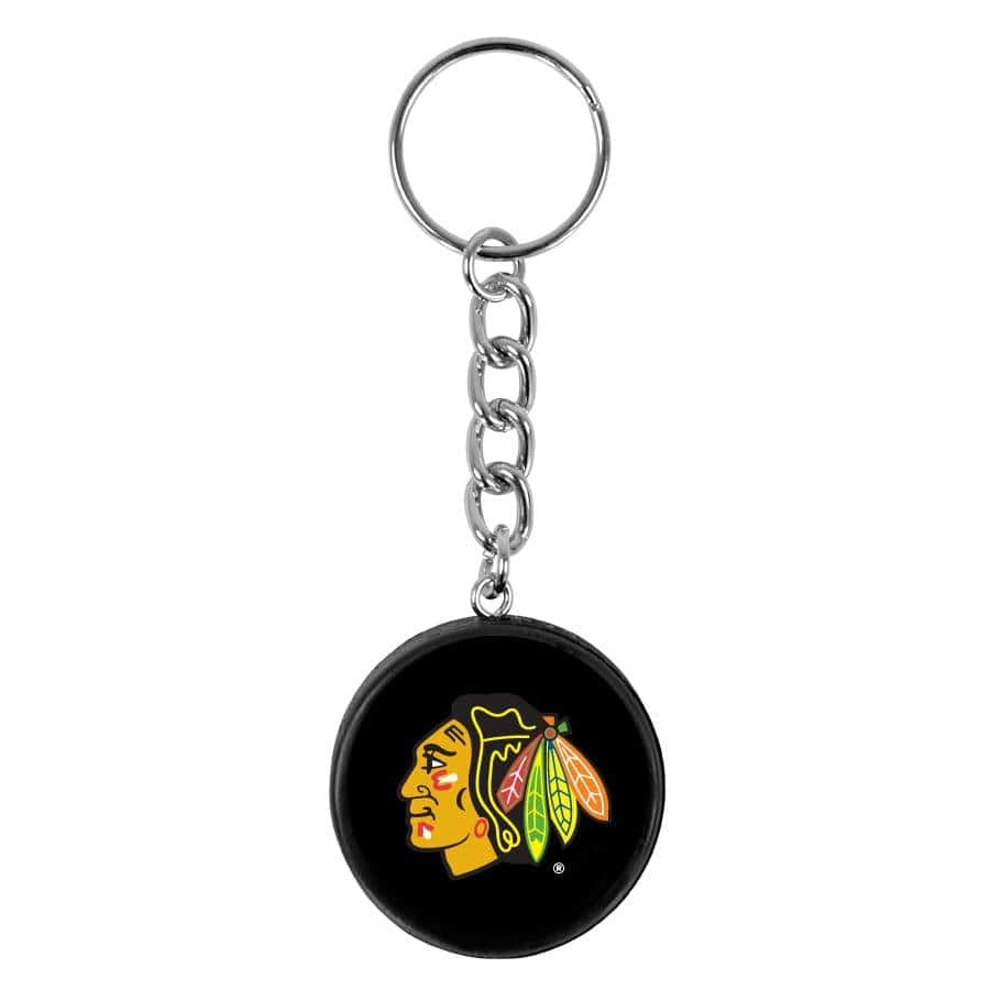 Inglasco Accessories Chicago Blackhawks Inglasco NHL 1.5” Mini Puck Plastic Keychain