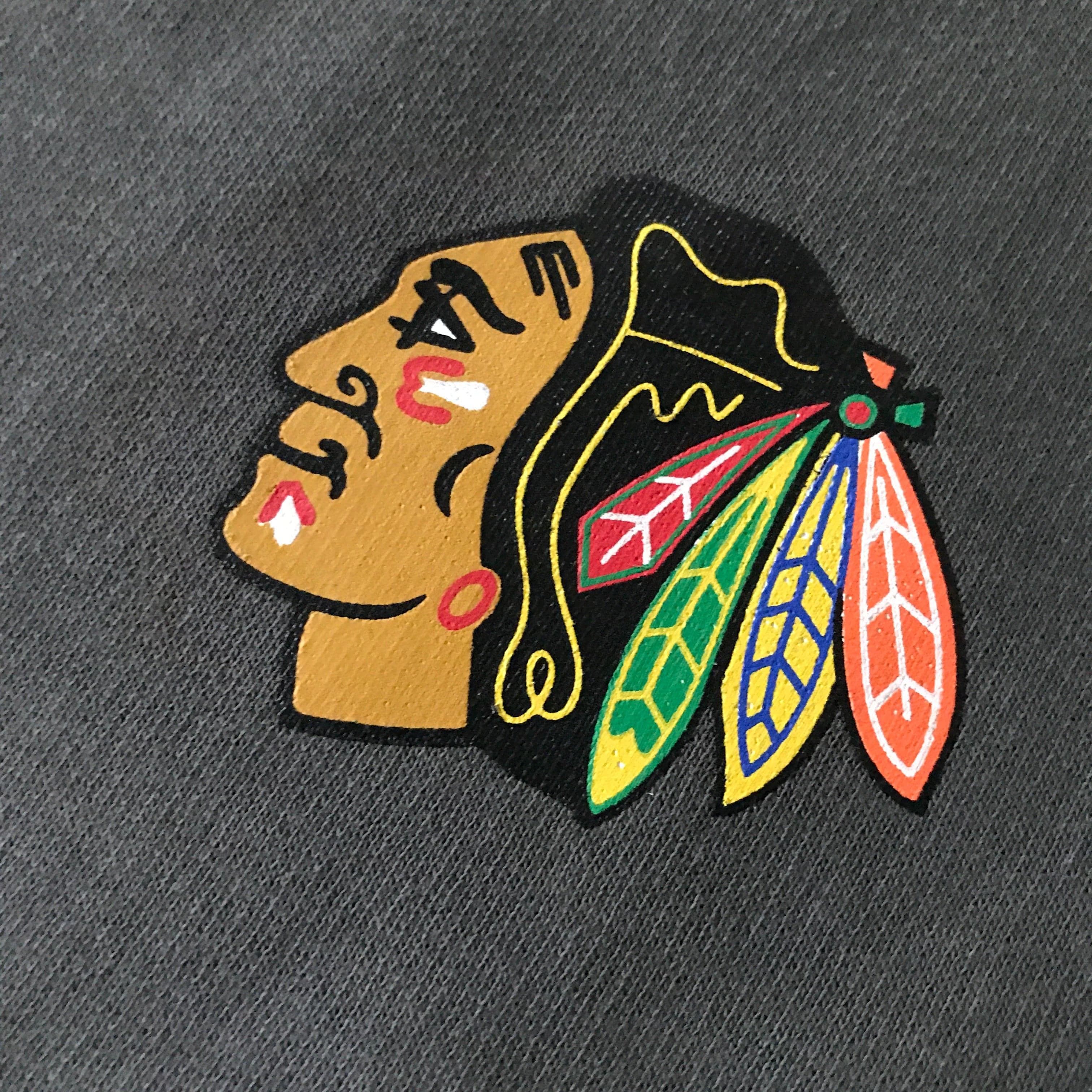 Majestic Athletic Jumpers Chicago Blackhawks Majestic NHL Gamily Crew Jumper - Gunmetal