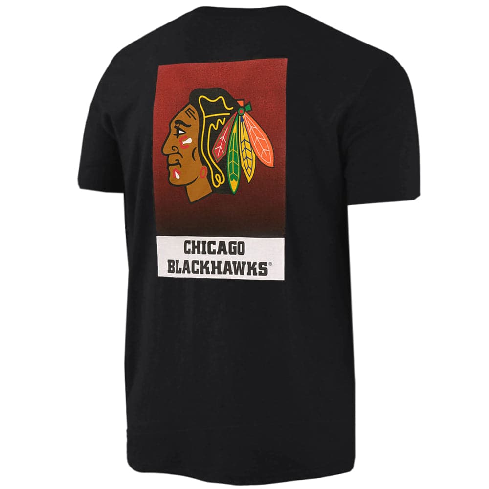 Majestic Athletic T-Shirts Chicago Blackhawks Majestic NHL Pattison T-Shirt - Black