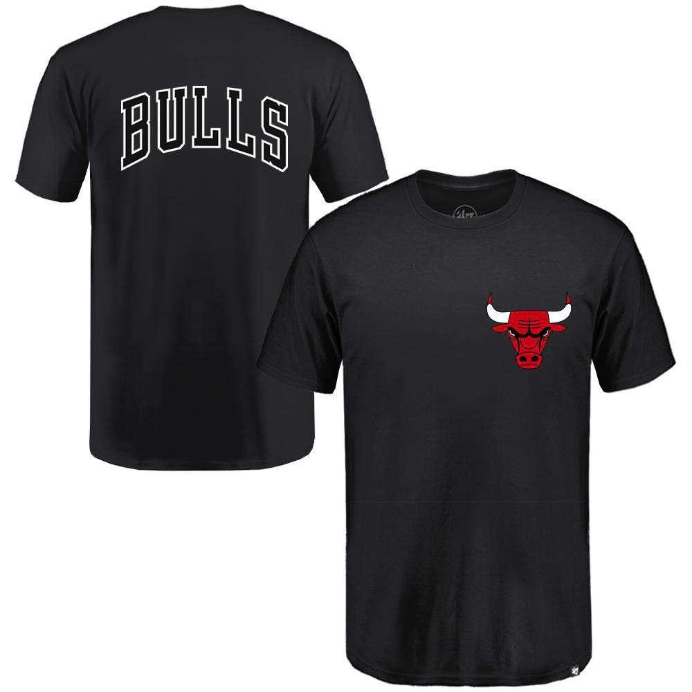 47 Brand T-Shirts Chicago Bulls '47 NBA Backer T-Shirt - Black