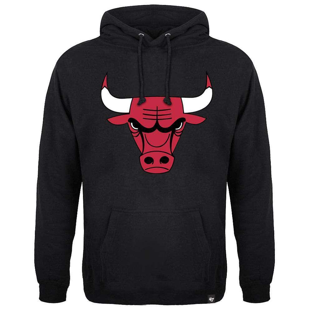 47 Brand Jumpers Chicago Bulls '47 NBA Imprint Headline Hoodie Jumper - Black