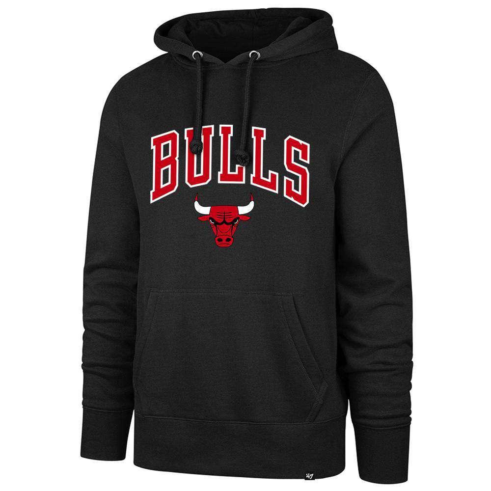 47 Brand Jumpers Chicago Bulls '47 NBA Rundown Headline Hoodie Jumper - Black