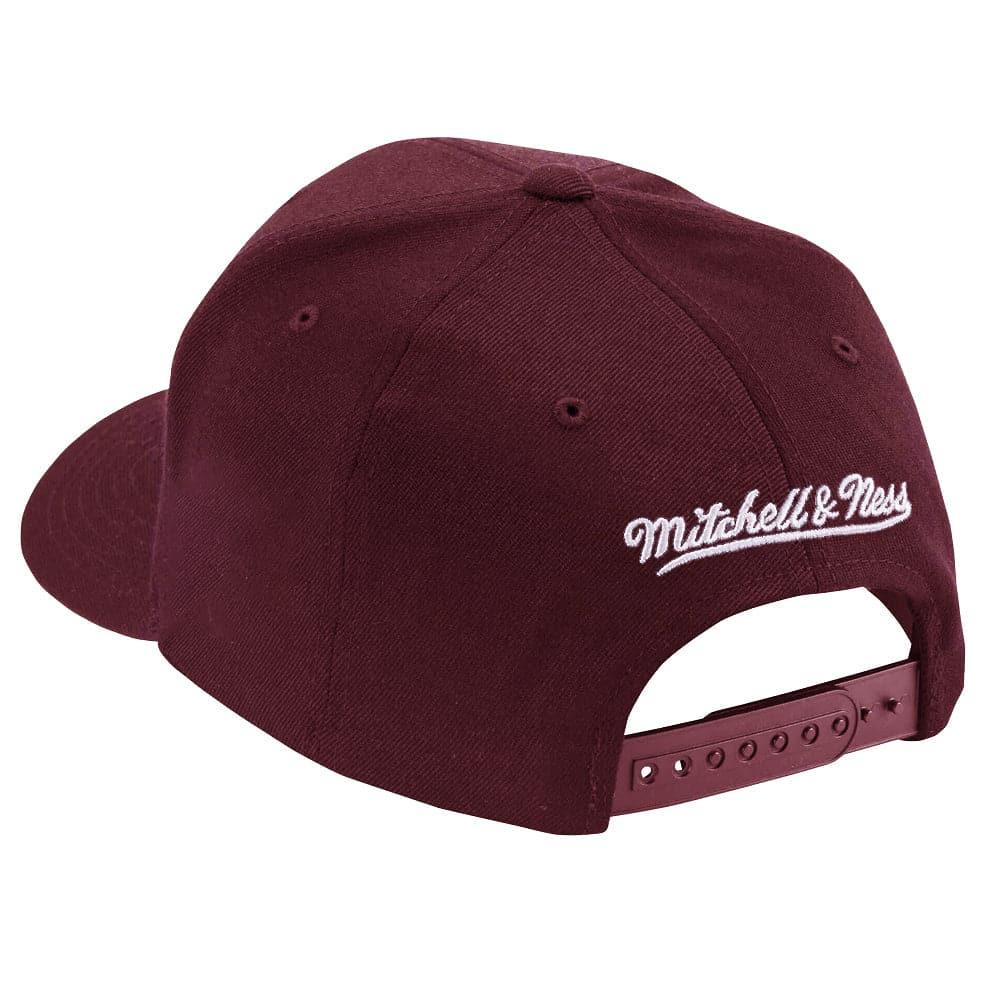 Mitchell And Ness Caps Chicago Bulls Mitchell & Ness NBA Crimson Sector Curve Snapback Hat - Crimson