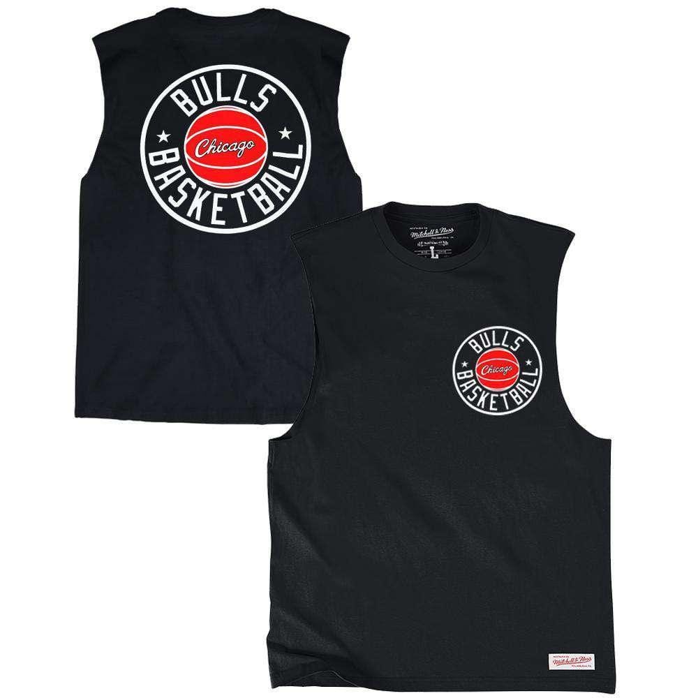 Mitchell And Ness T-Shirts Chicago Bulls Mitchell & Ness NBA Full Circle Muscle T-Shirt - Black
