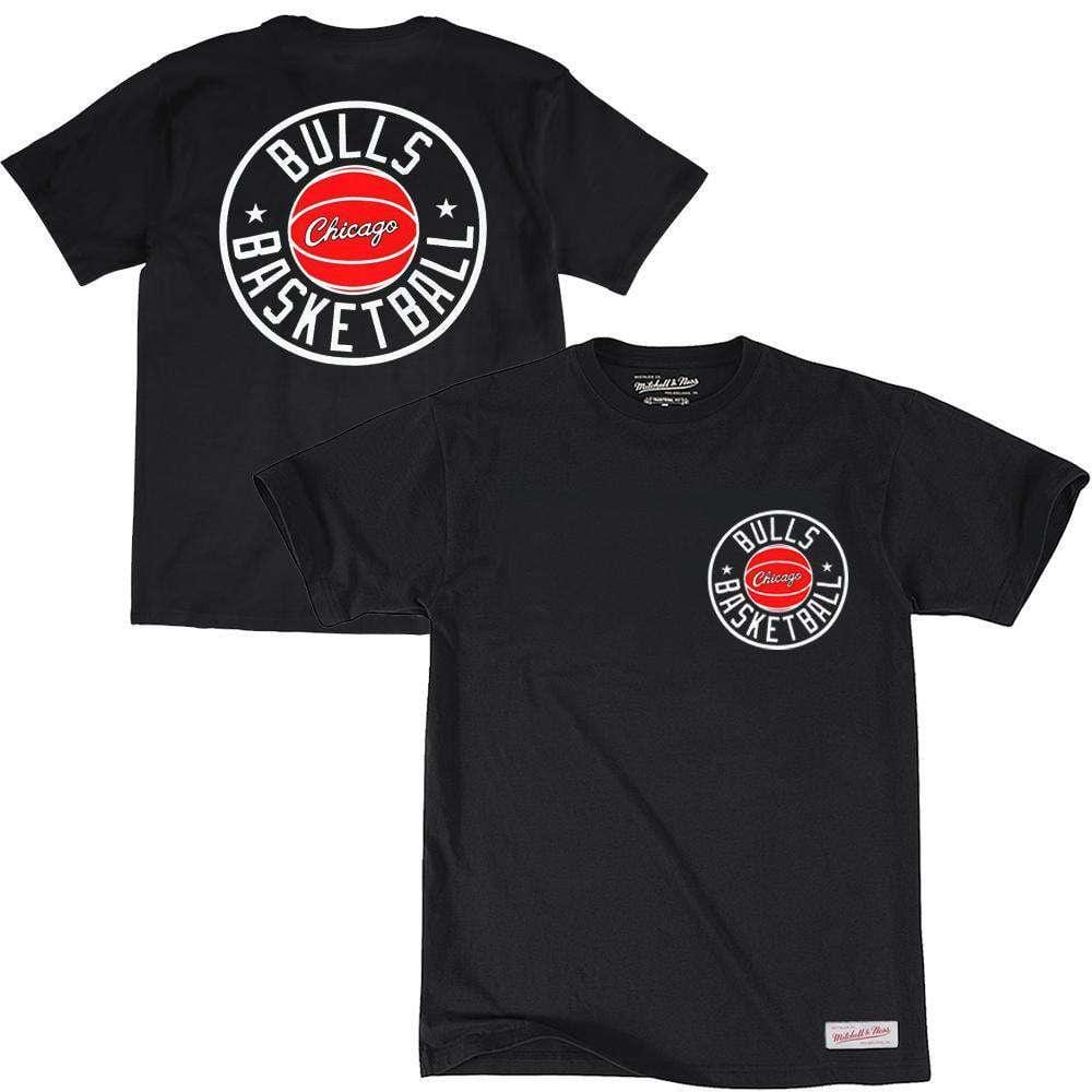 Mitchell And Ness T-Shirts Chicago Bulls Mitchell & Ness NBA Full Circle T-Shirt - Black