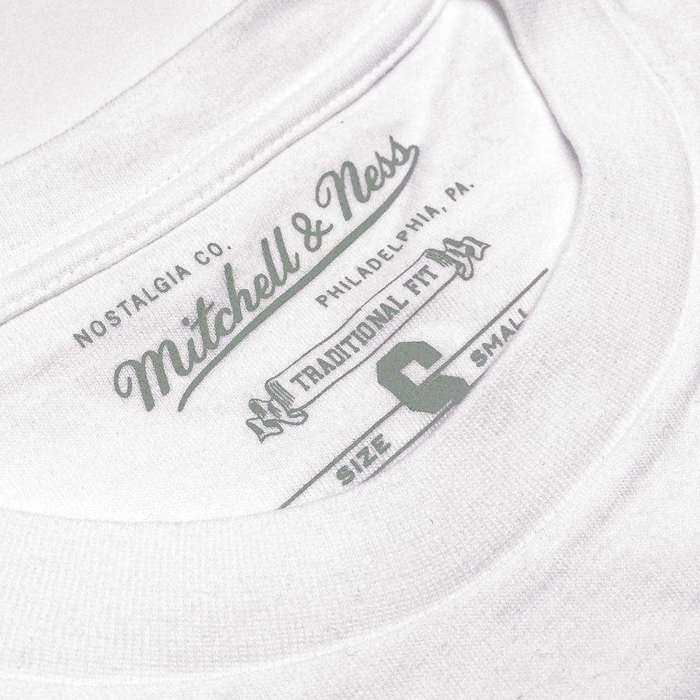 Mitchell And Ness T-Shirts Chicago Bulls Mitchell & Ness NBA Full Circle T-Shirt - White