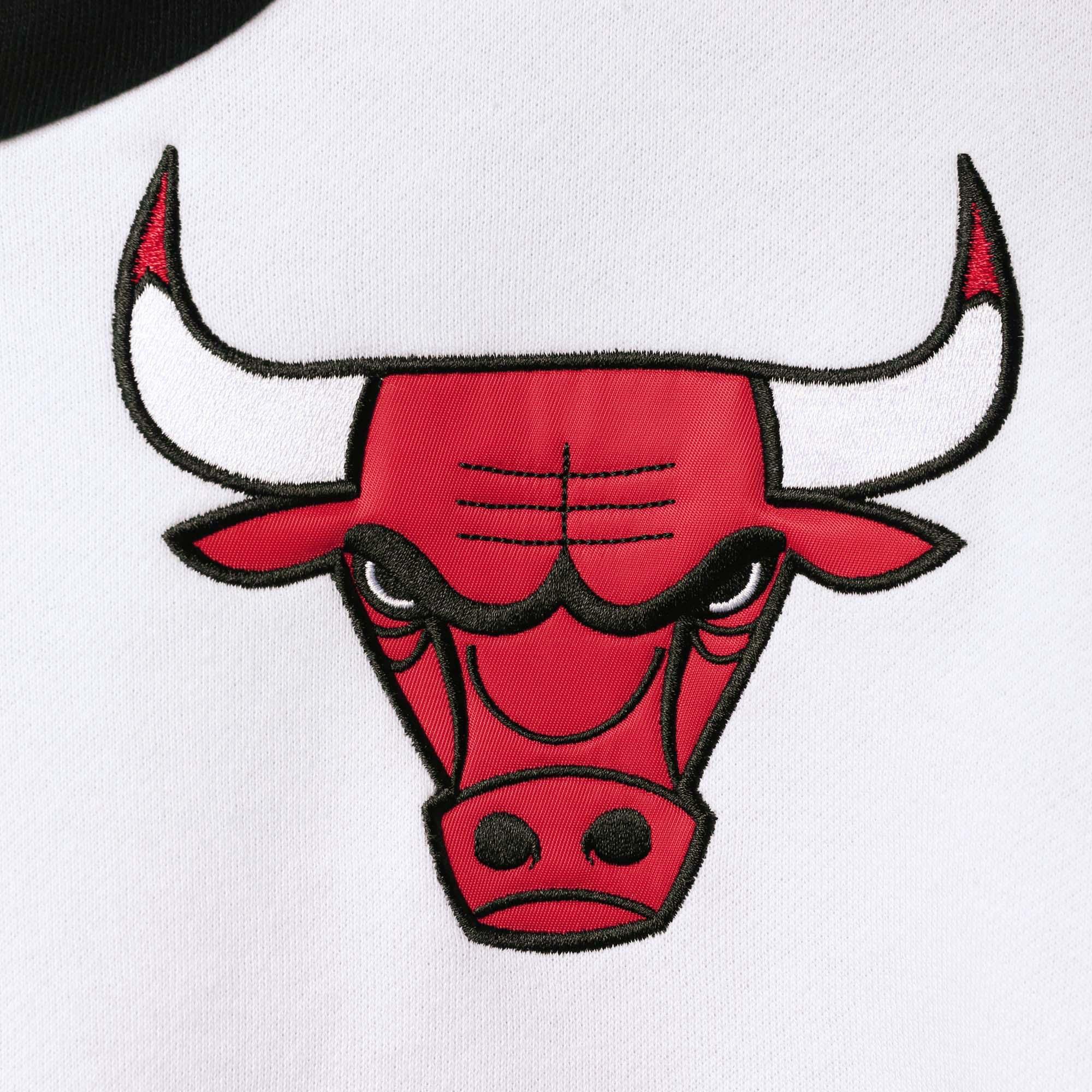 Mitchell And Ness Jumpers Chicago Bulls Mitchell & Ness NBA Fusion Fleece 2.0 Hoodie Jumper - Black