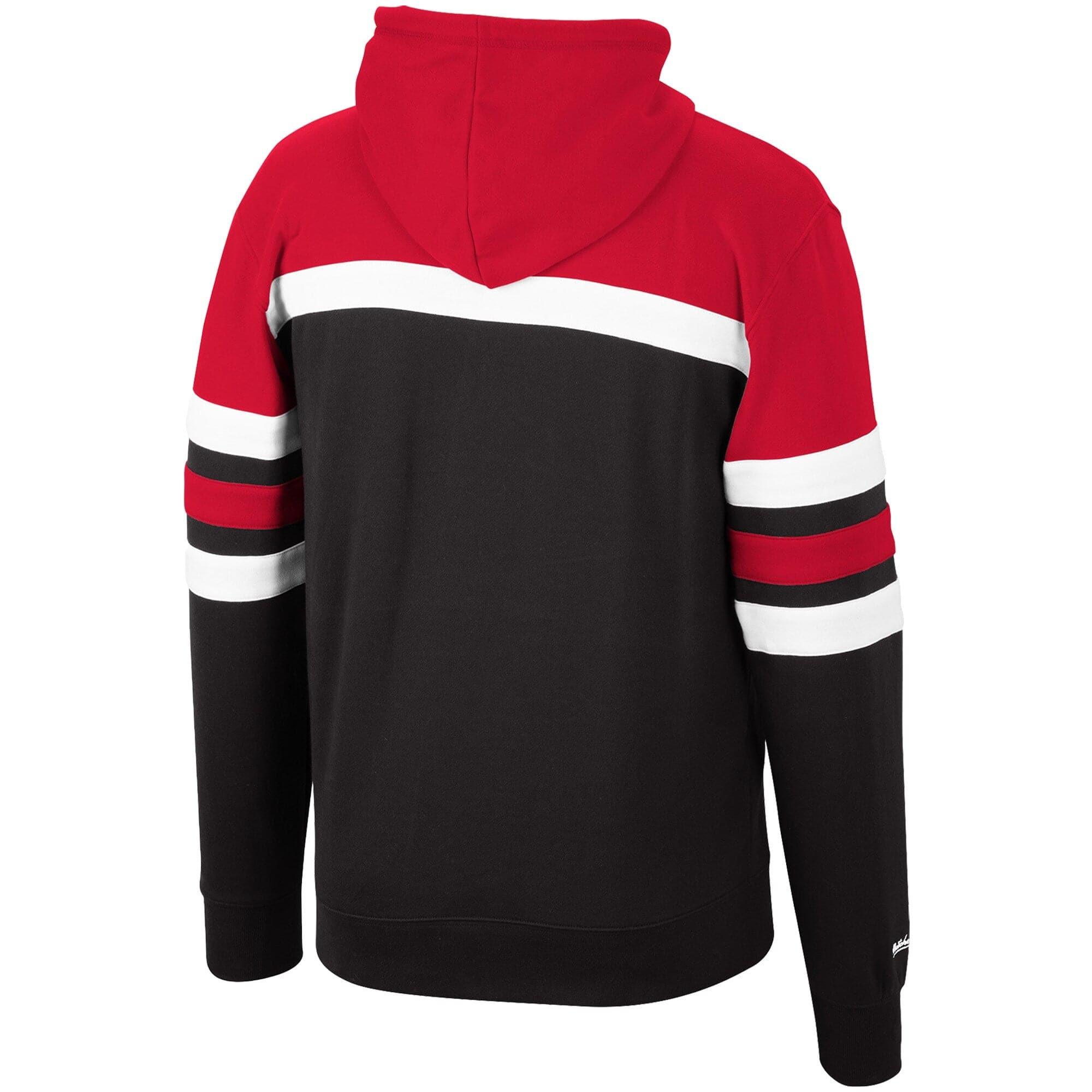 Mitchell And Ness Jumpers Chicago Bulls Mitchell & Ness NBA Head Coach Hoodie Jumper - Black